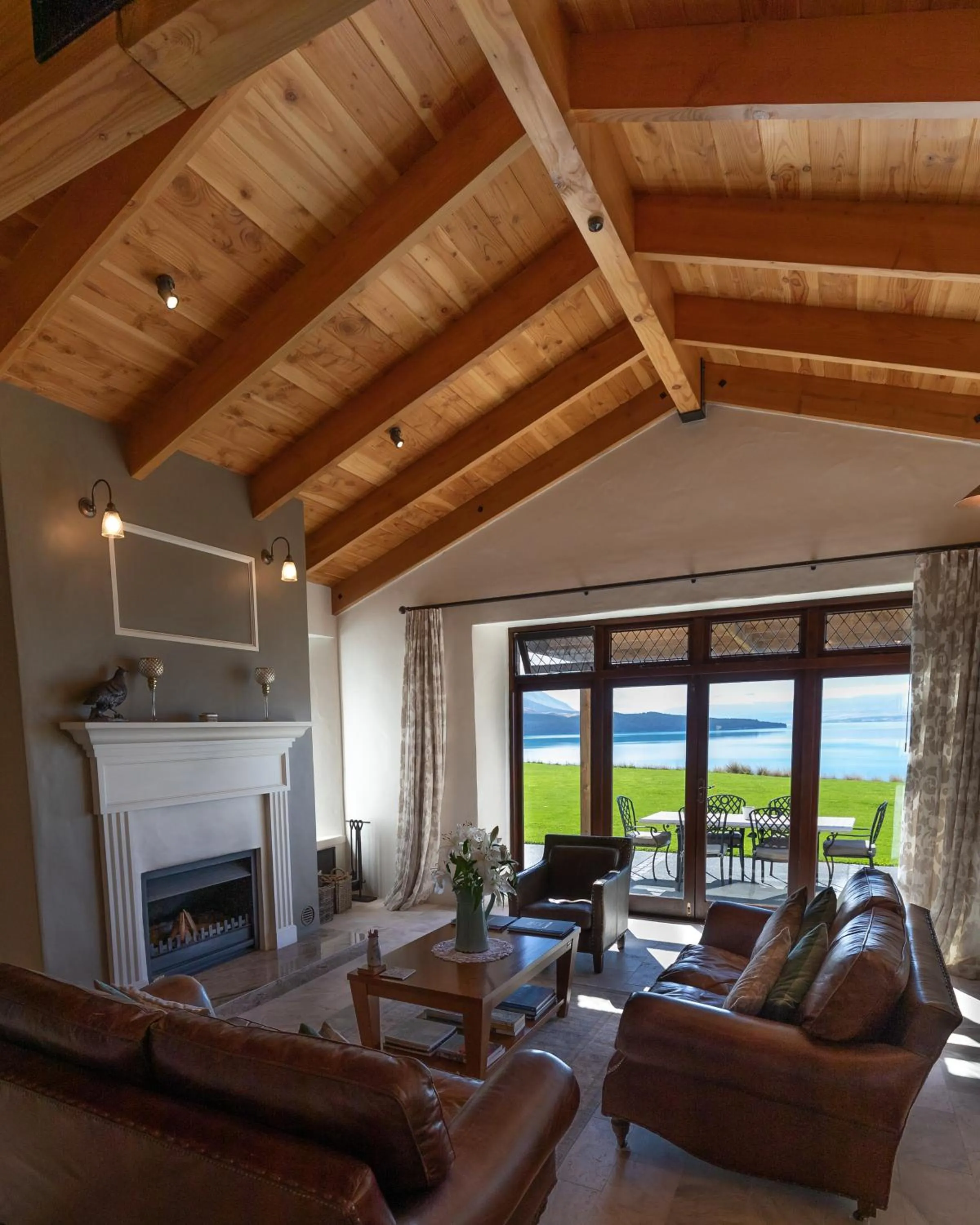 Living room in Mt Cook Lakeside Retreat