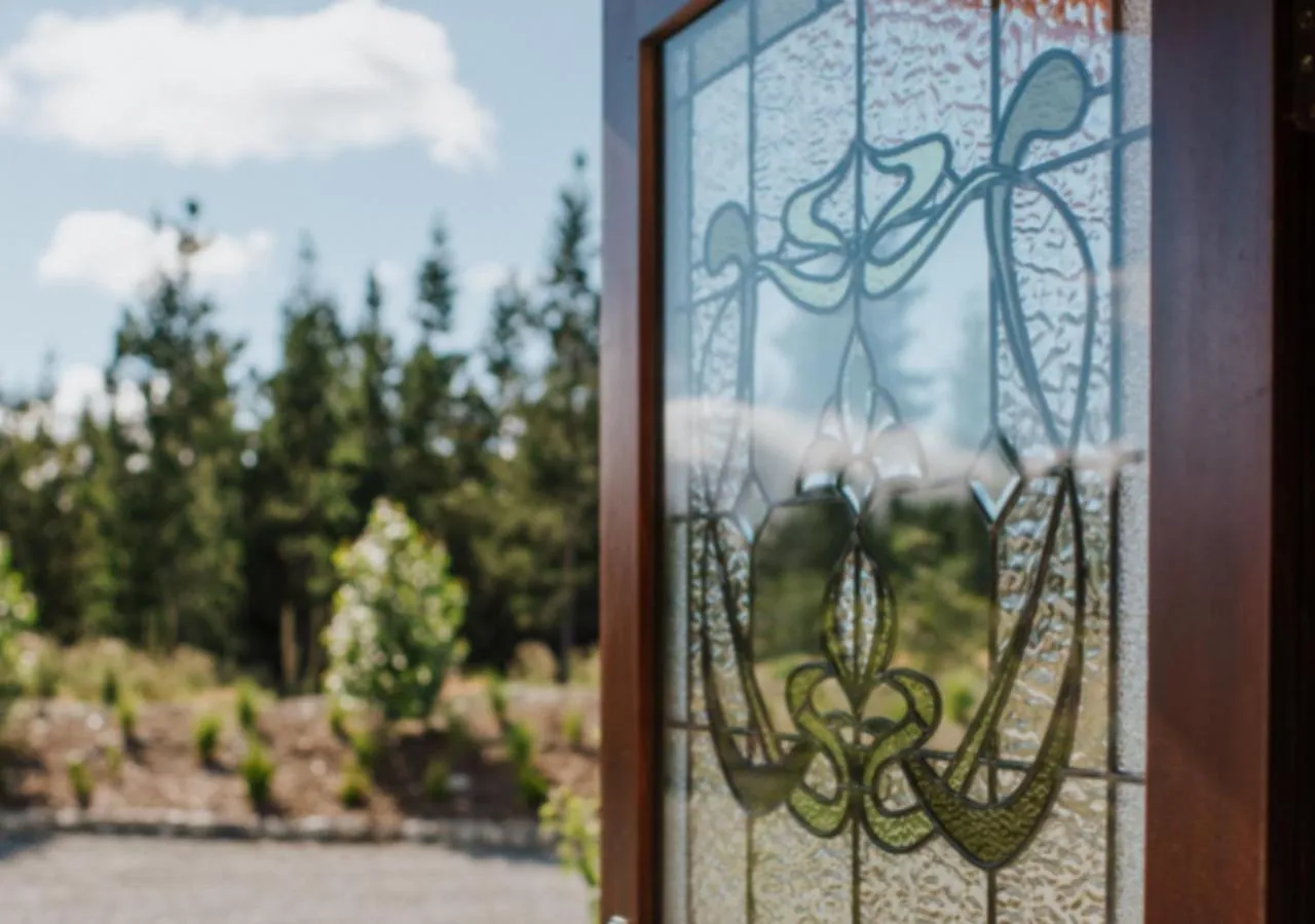 Garden view in Mt Cook Lakeside Retreat