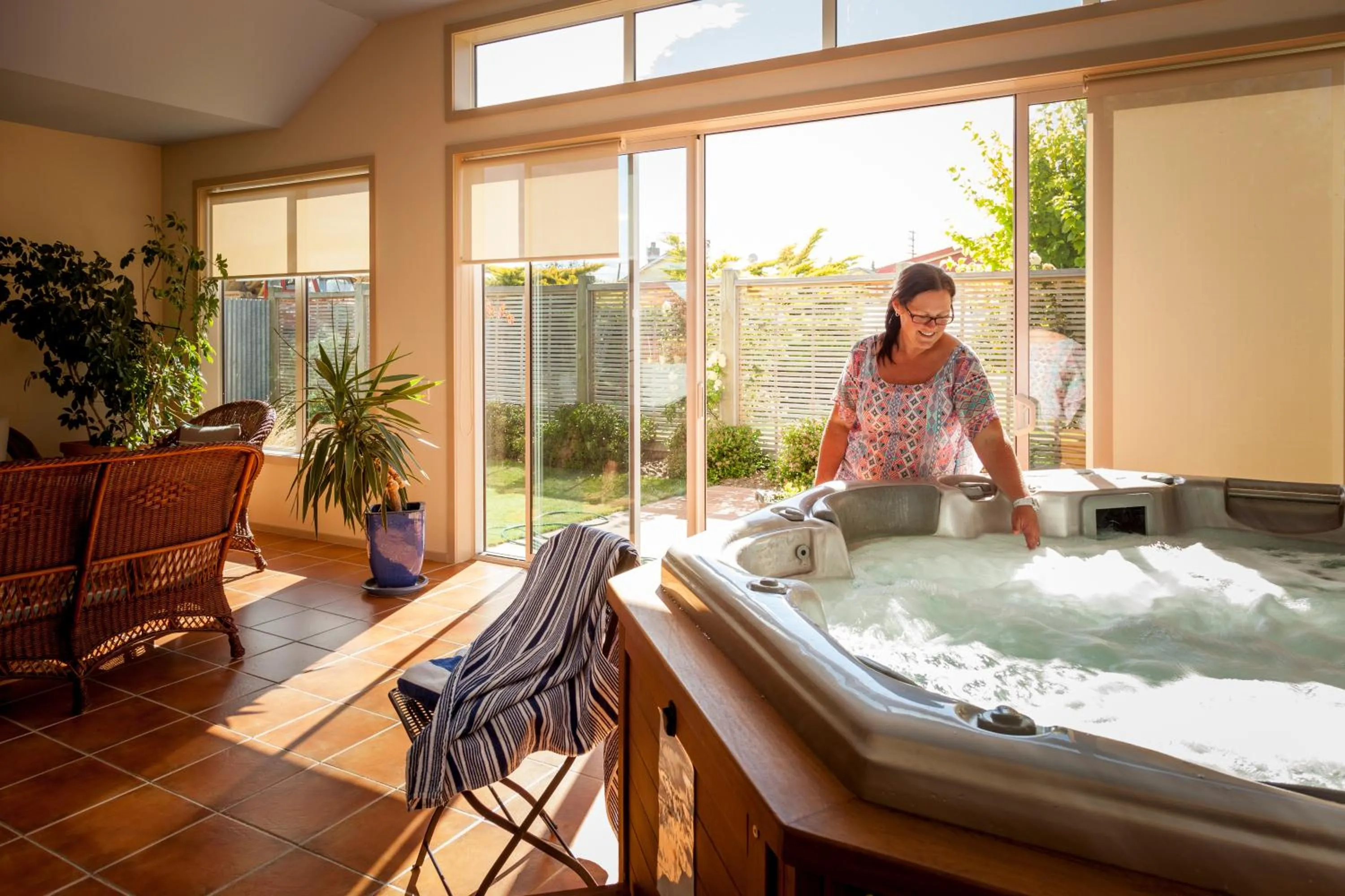 Hot Tub in Hawkdun Lodge Motel