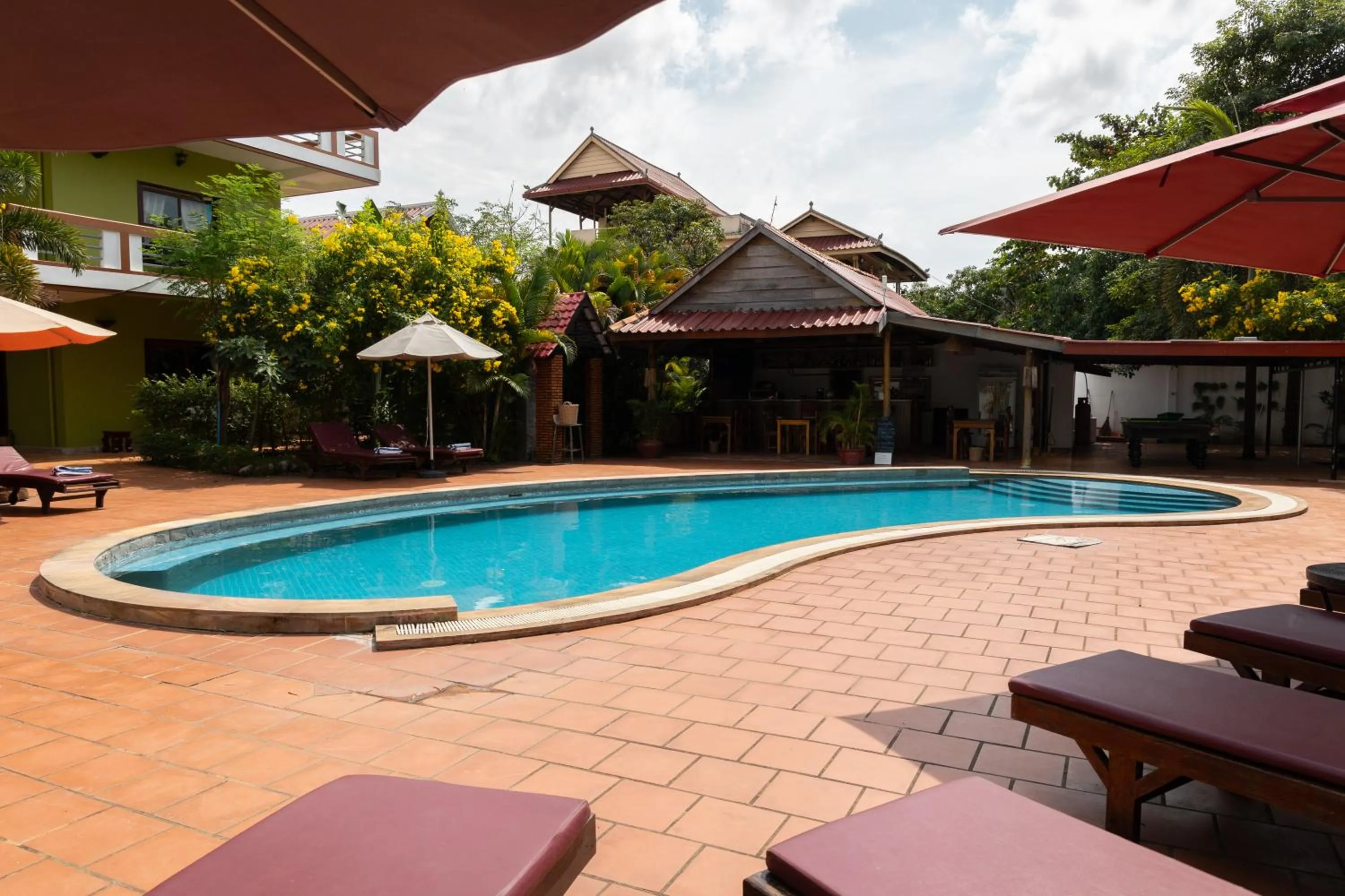 Swimming pool in The Moon Kampot Boutique