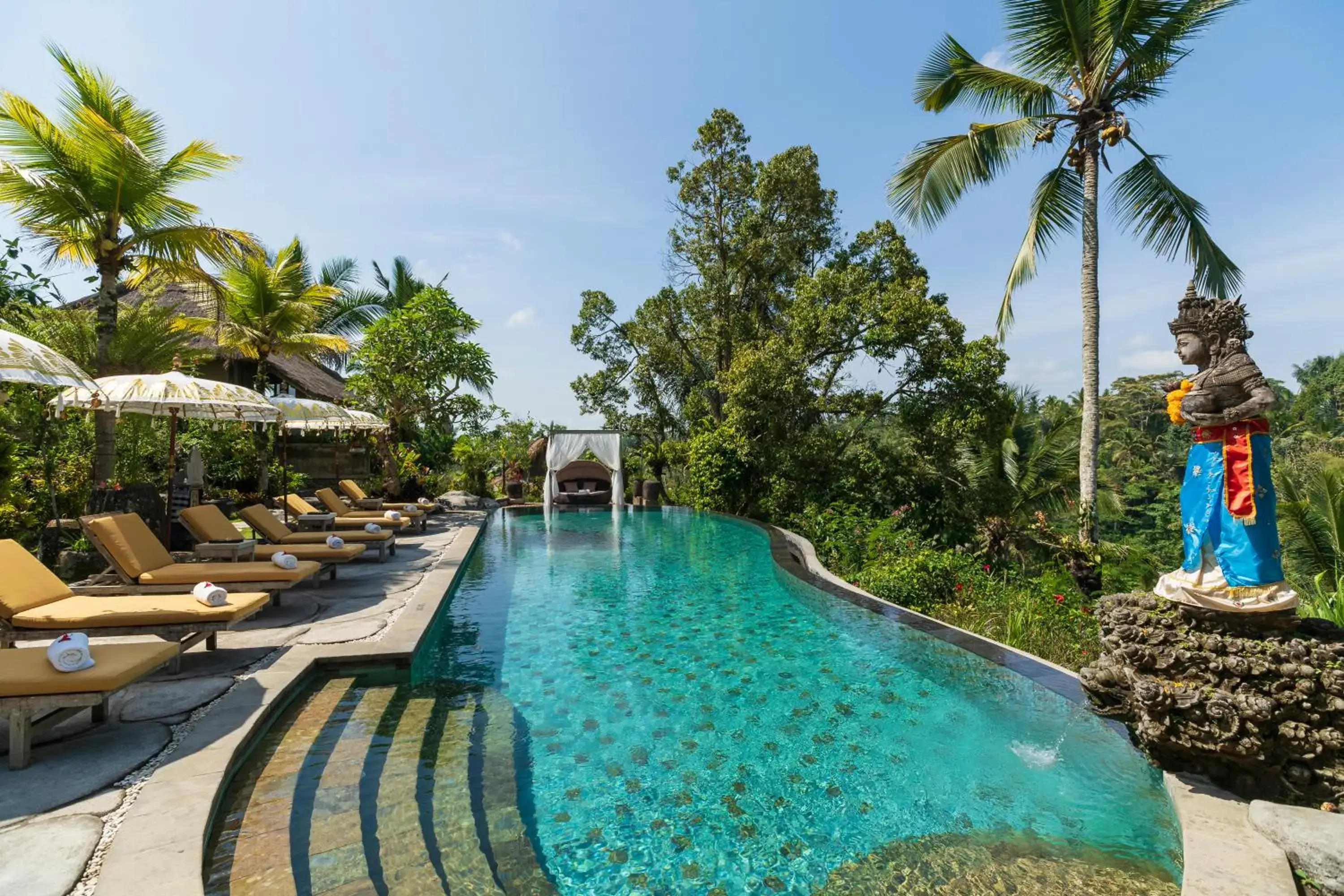 Pool view in Puri Gangga Resort Ubud Pool view in Puri Gangga Resort Ubud