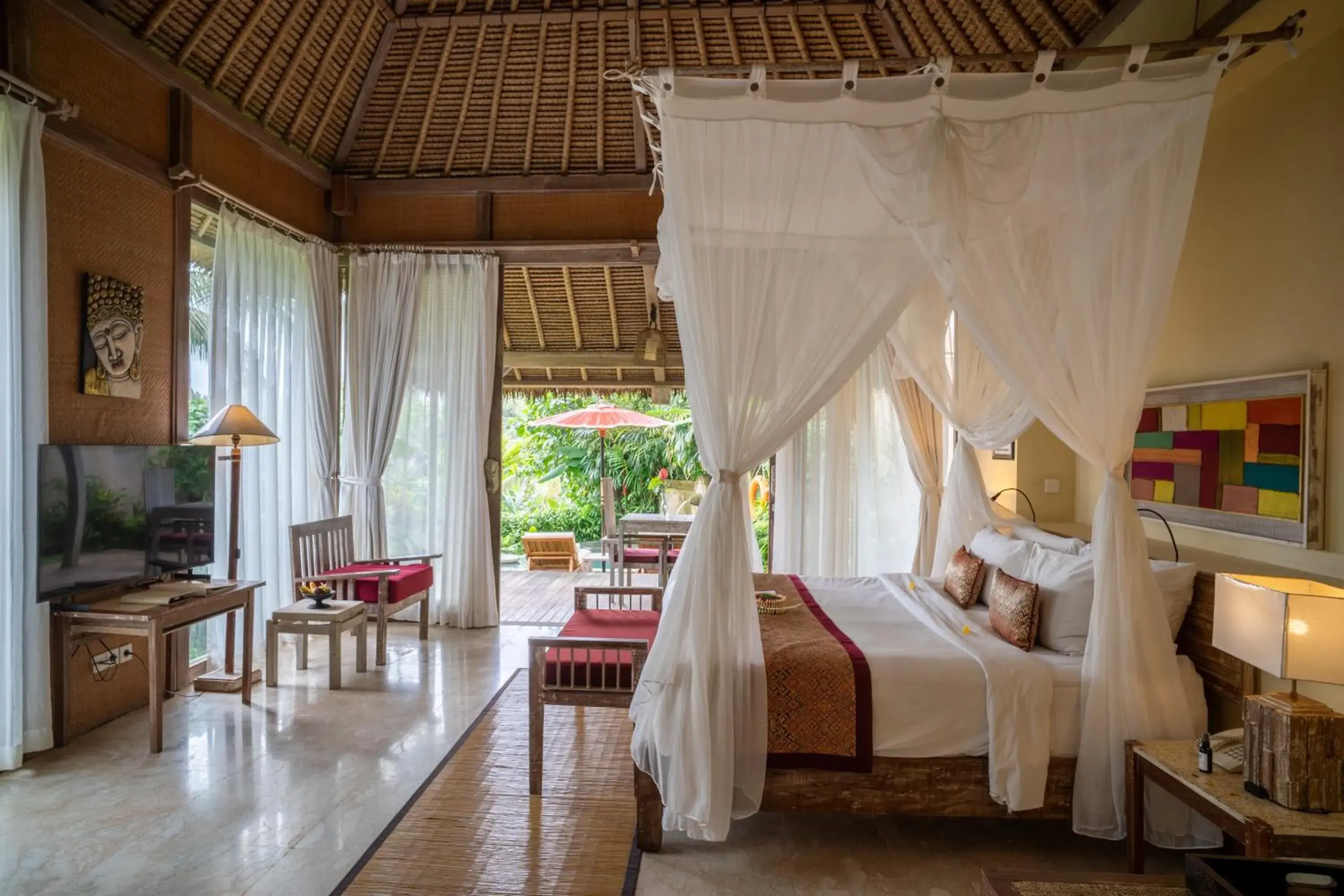 Bed in Puri Gangga Resort Ubud Bed in Puri Gangga Resort Ubud