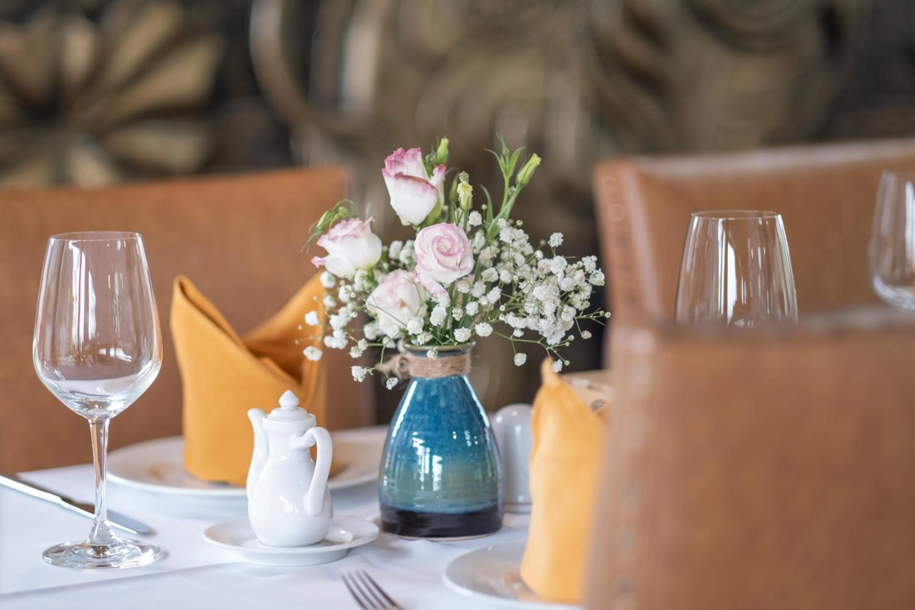 Dining area in Victory Star Cruise
