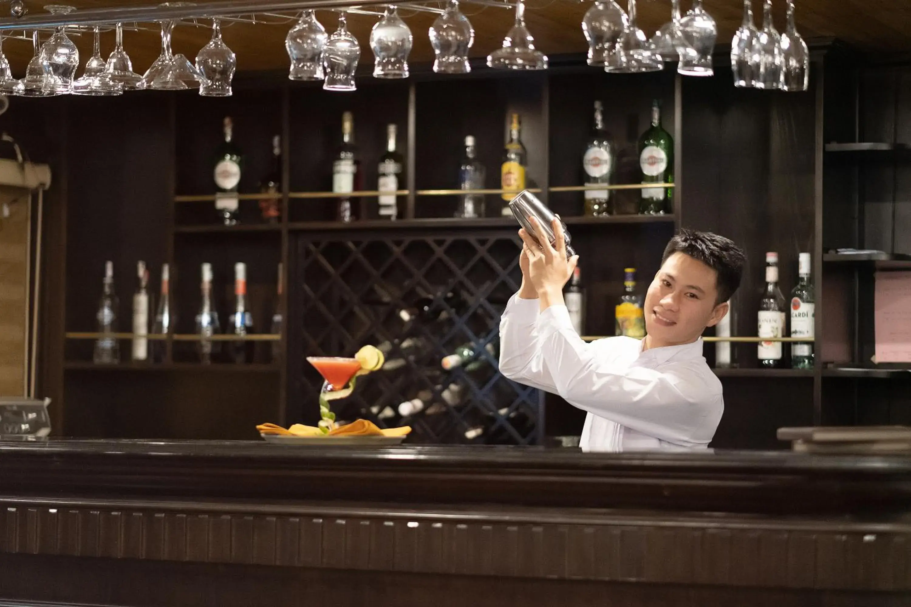 Lounge or bar in Victory Star Cruise Lounge or bar in Victory Star Cruise