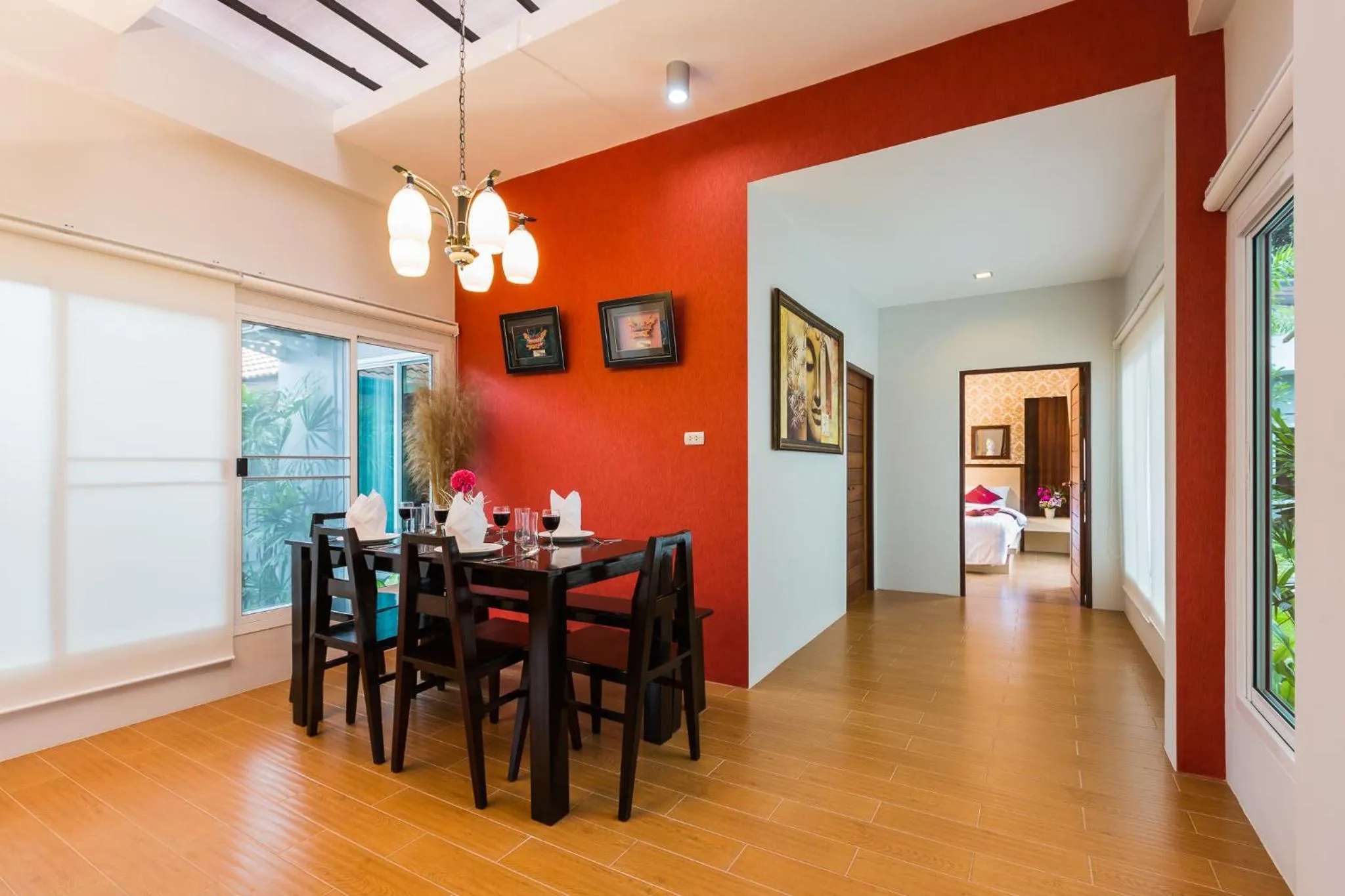 Dining area in Irawan House