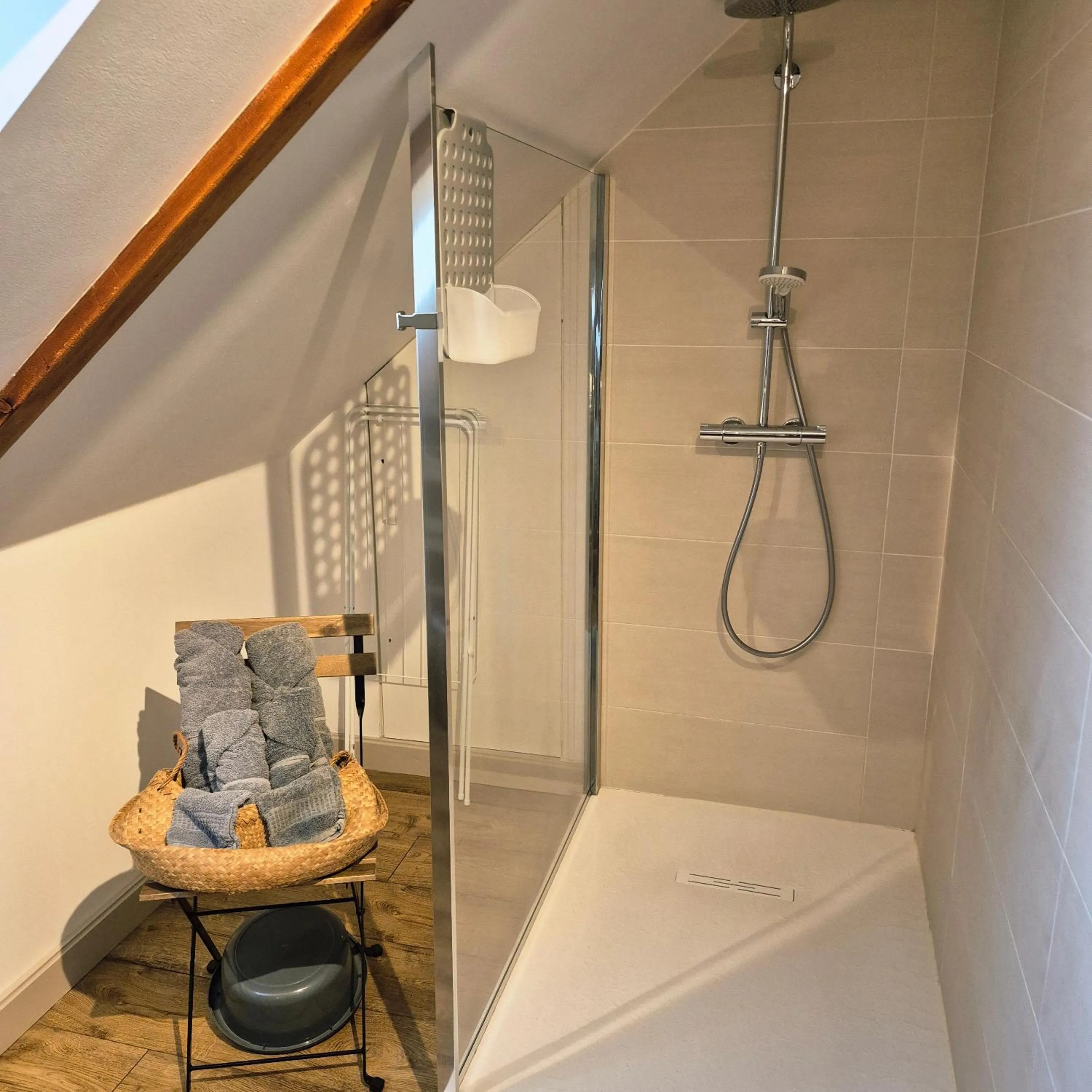 Shower in Maison d’hôtes KERGIQUEL