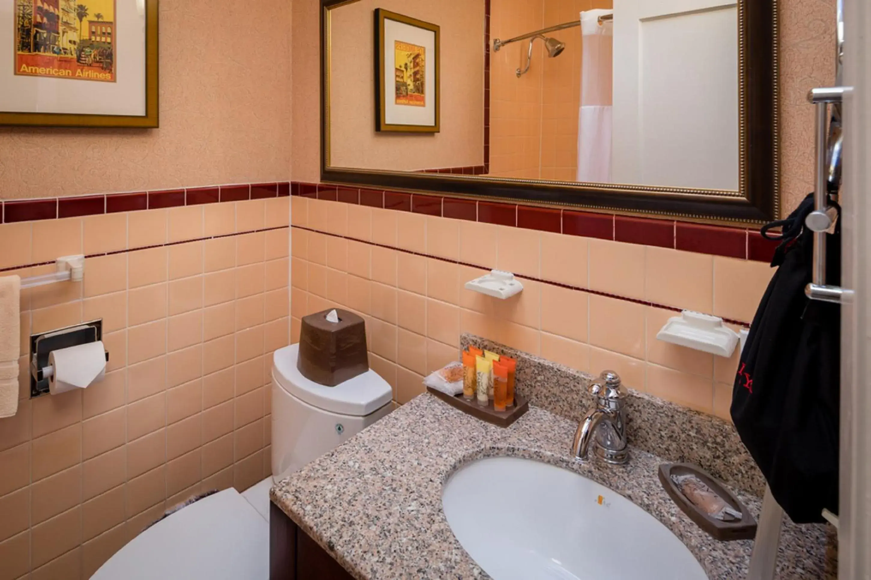 Bathroom in SFO El Rancho Inn, SureStay Collection by Best Western