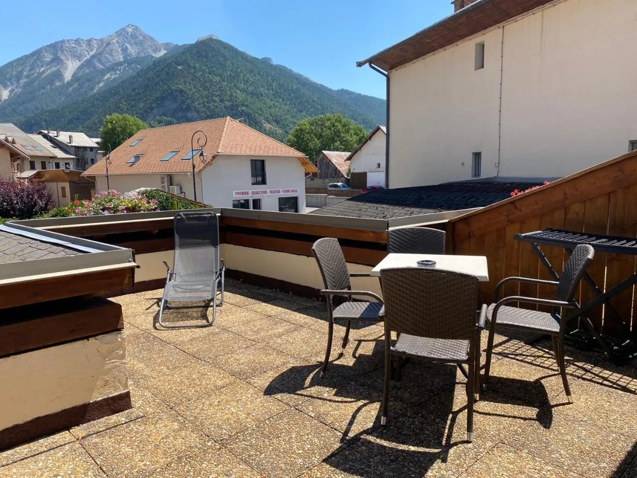 Balcony/Terrace in Logis Hôtel & Spa Les Autanes