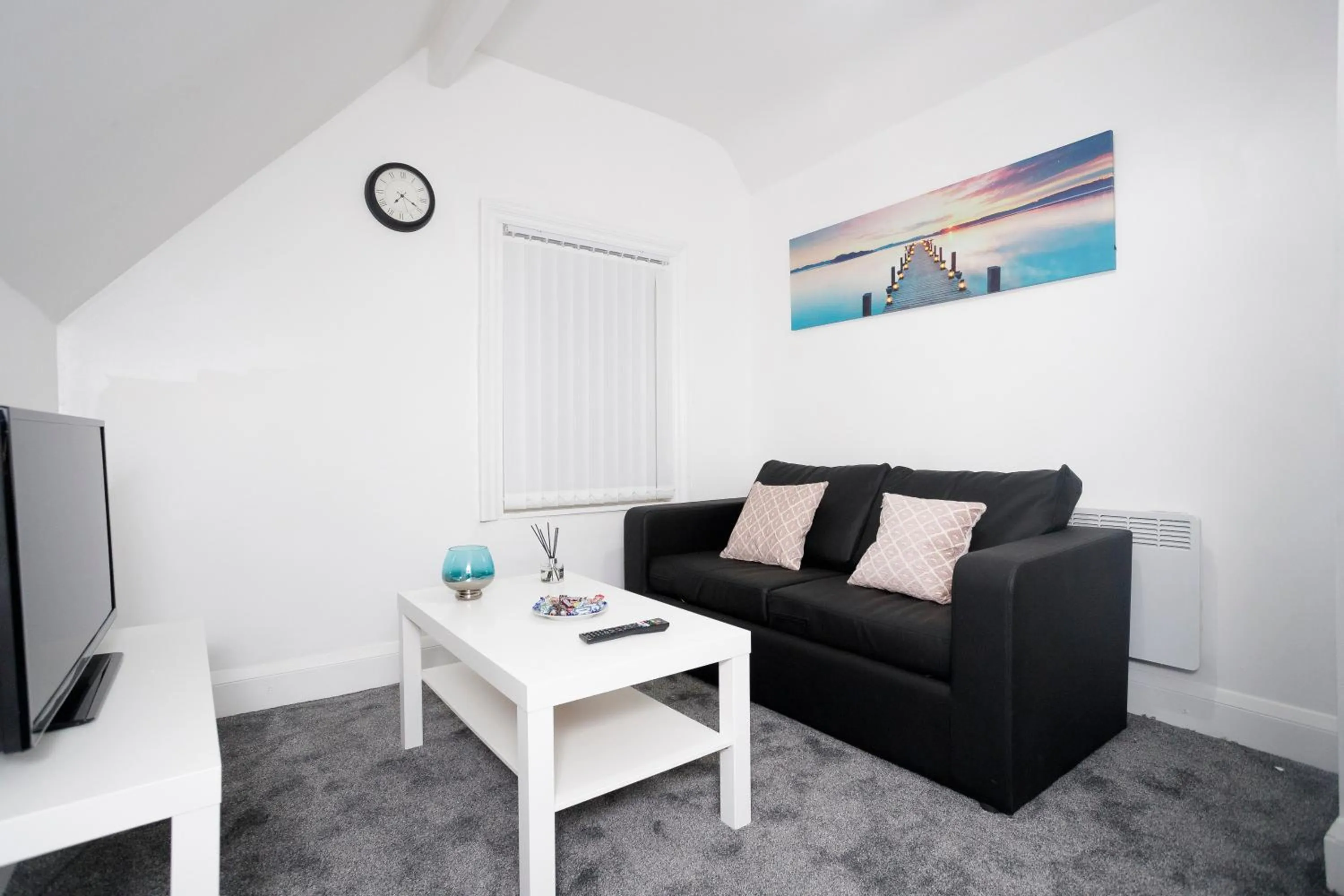 Living room in KIRKSTALL SERVICED APARTMENTS LEEDS