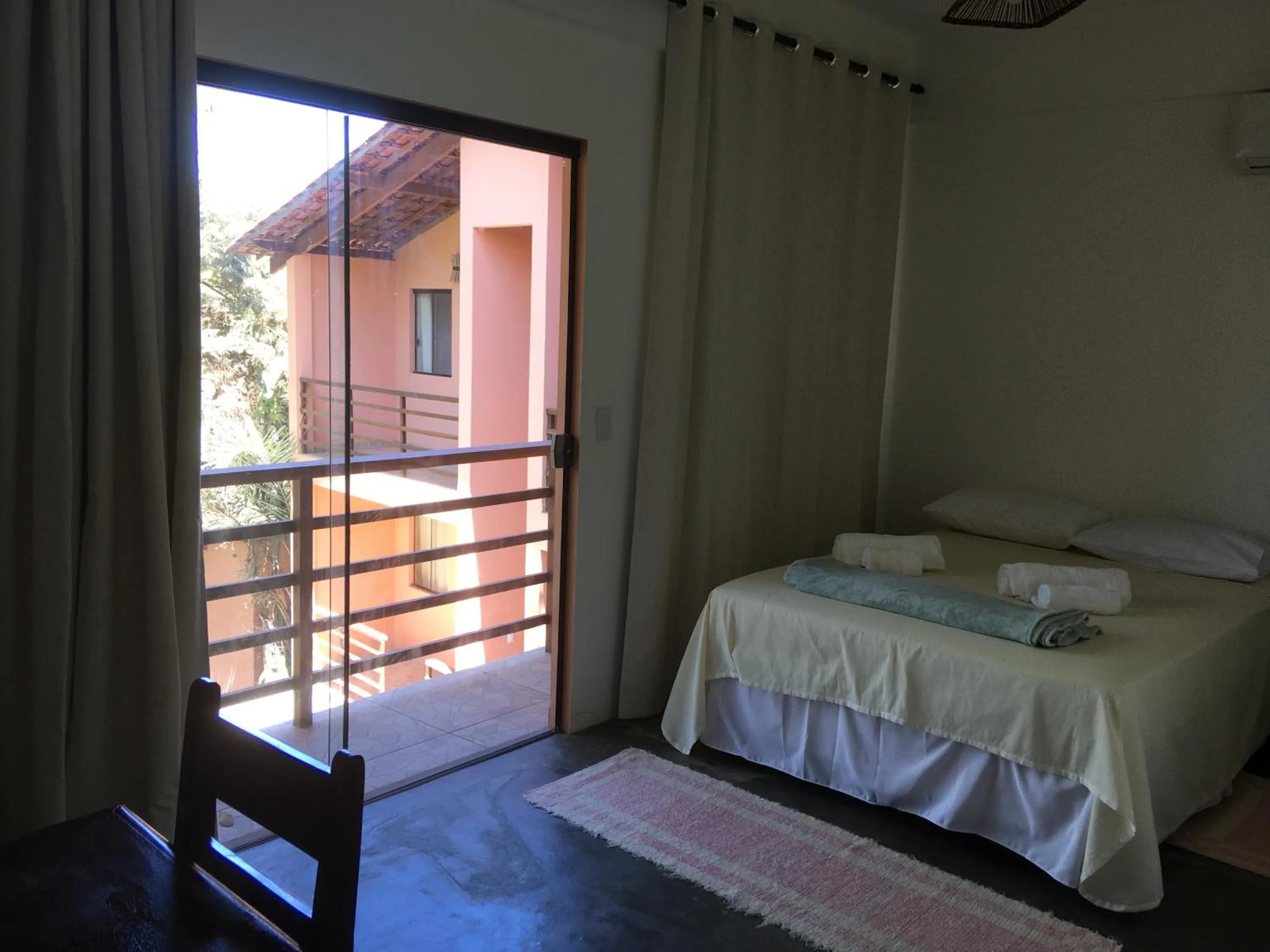 Balcony/Terrace, Bed in Pousada Mandala do Vale