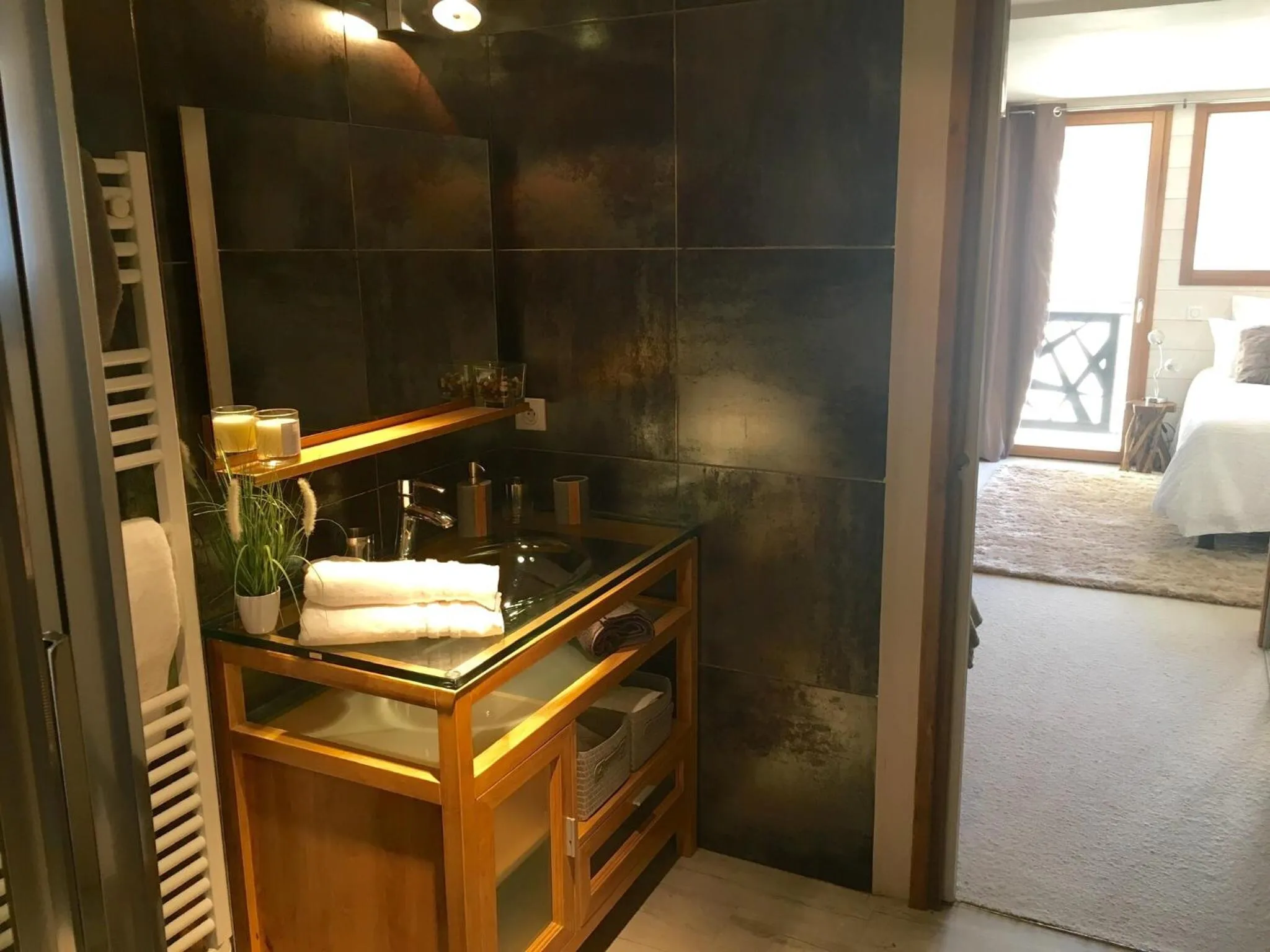 Bathroom, Bed in Montagn'Arcs