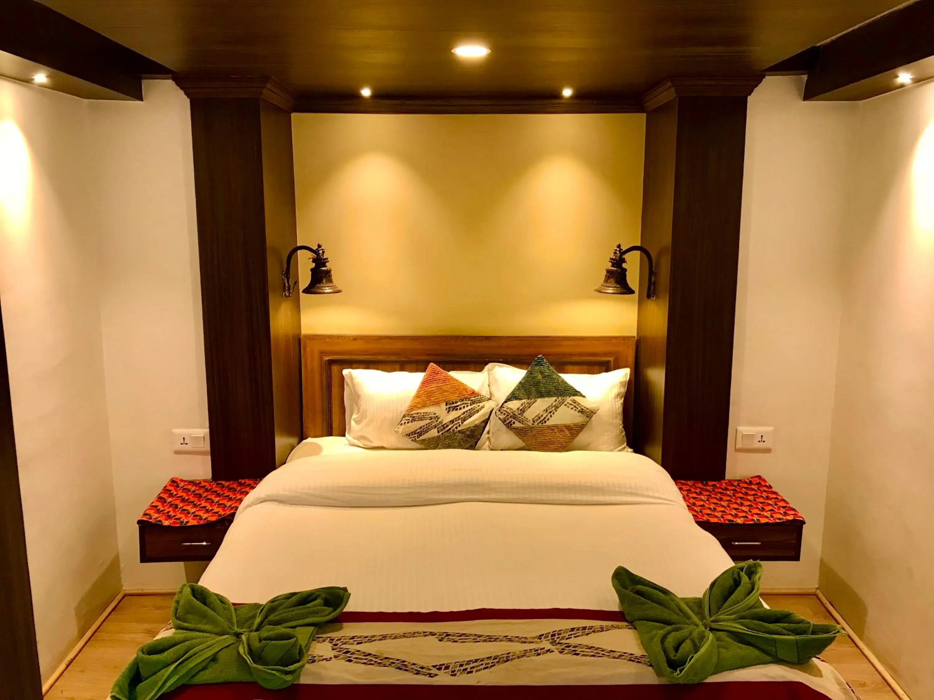 Bed in Shiva Guest House