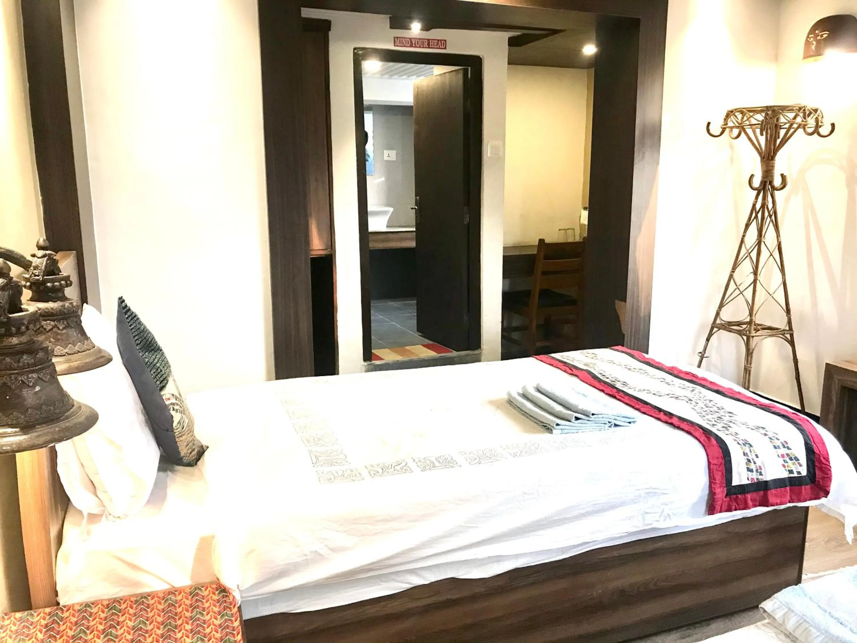 Bed in Shiva Guest House