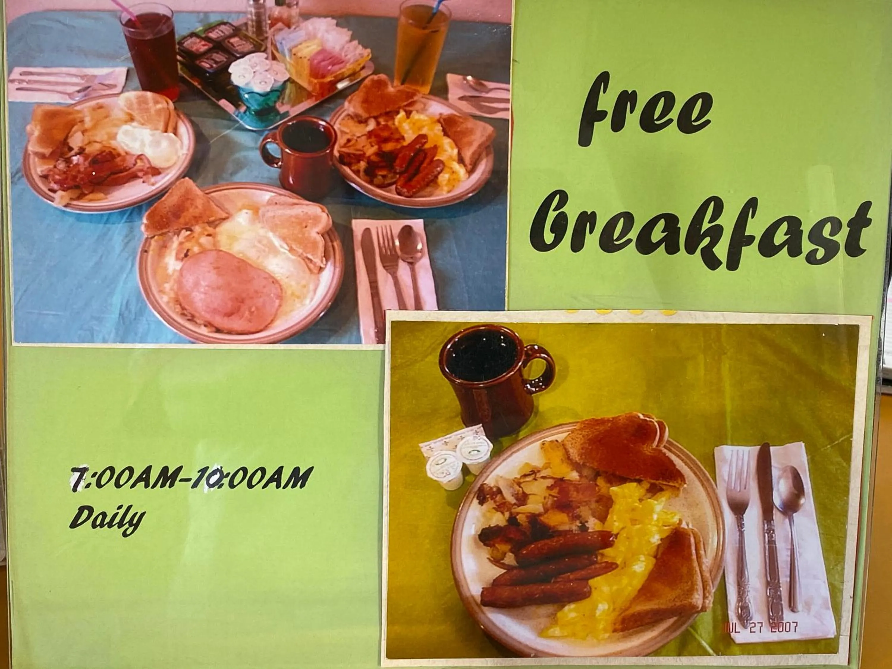 Breakfast in Dunes Inn Alamosa