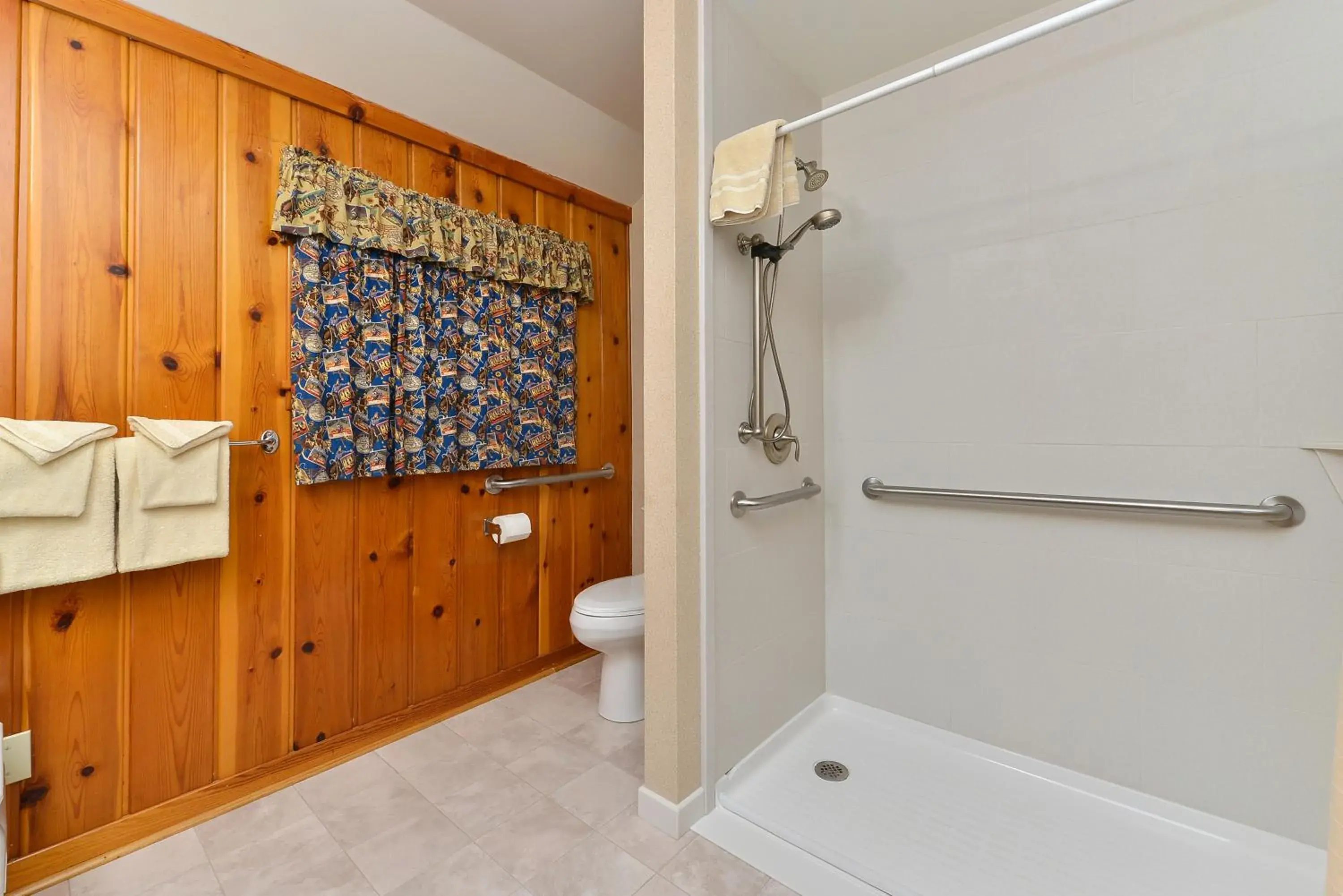 Bathroom in Buffalo Bill Cabin Village Bathroom in Buffalo Bill Cabin Village