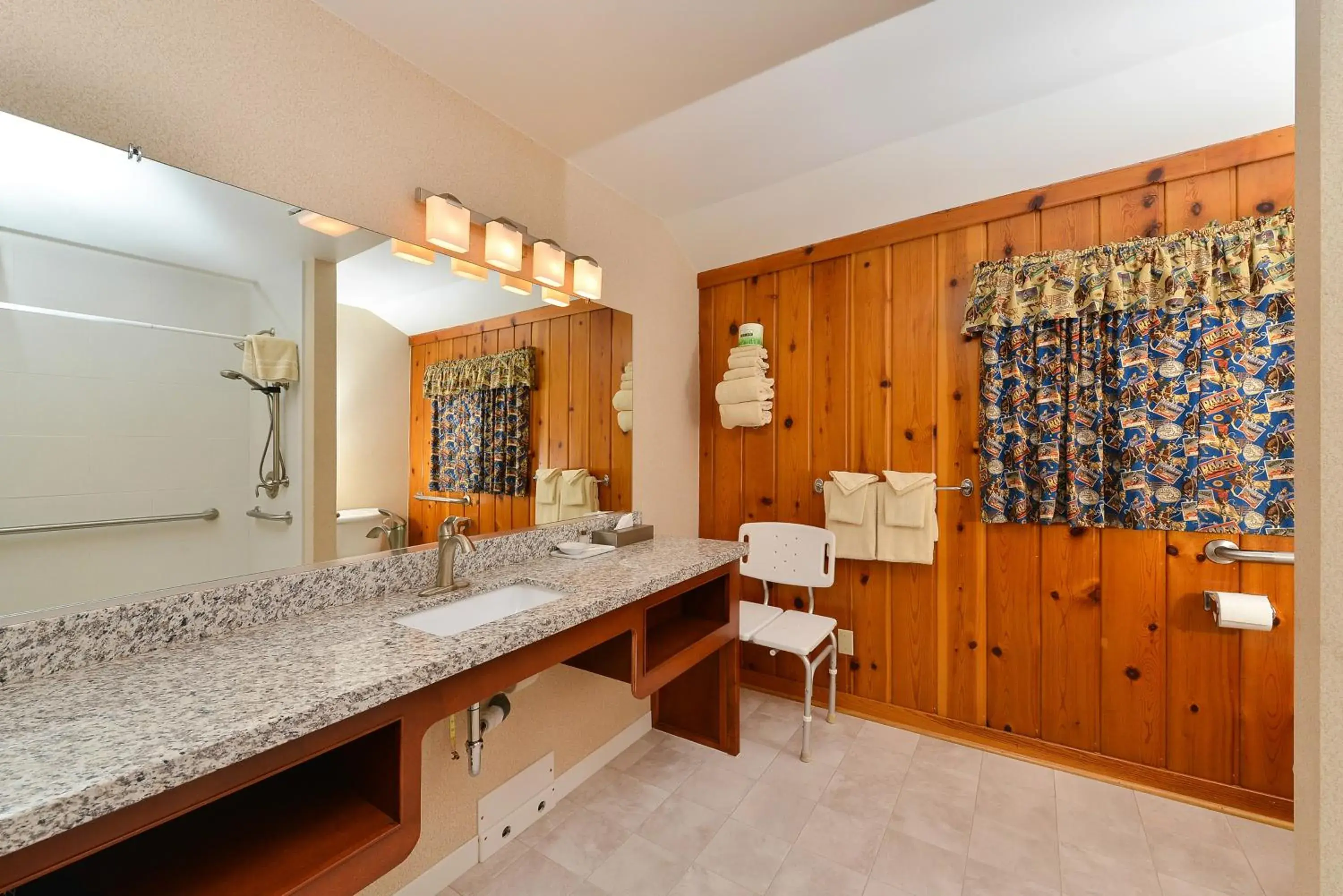 Bathroom in Buffalo Bill Cabin Village Bathroom in Buffalo Bill Cabin Village
