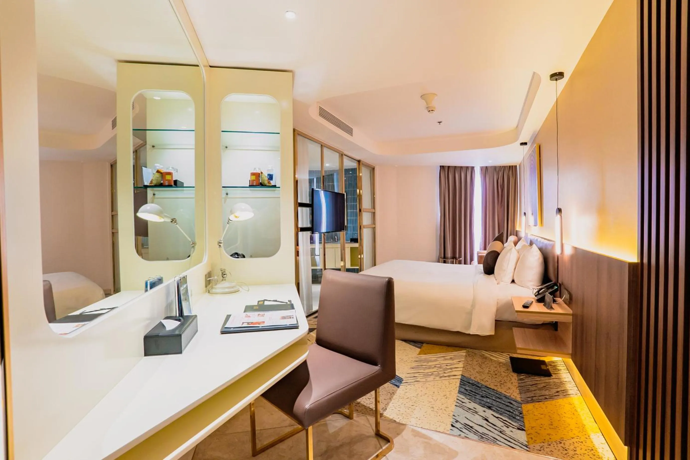 Bedroom, Bed in La Vela Saigon Hotel