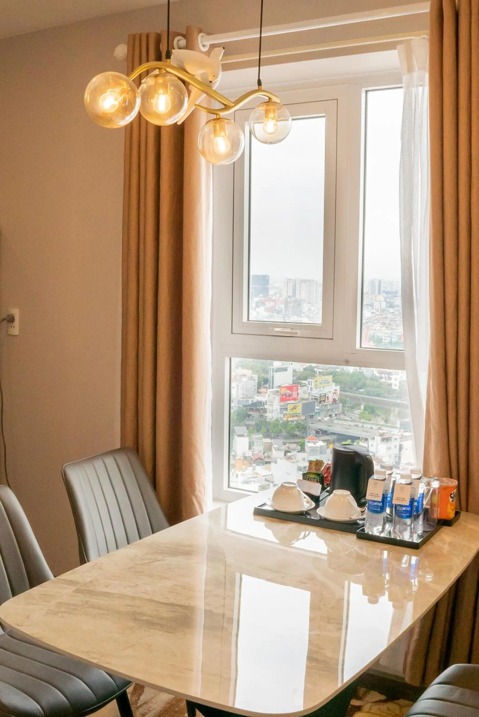 Dining area in La Vela Saigon Hotel