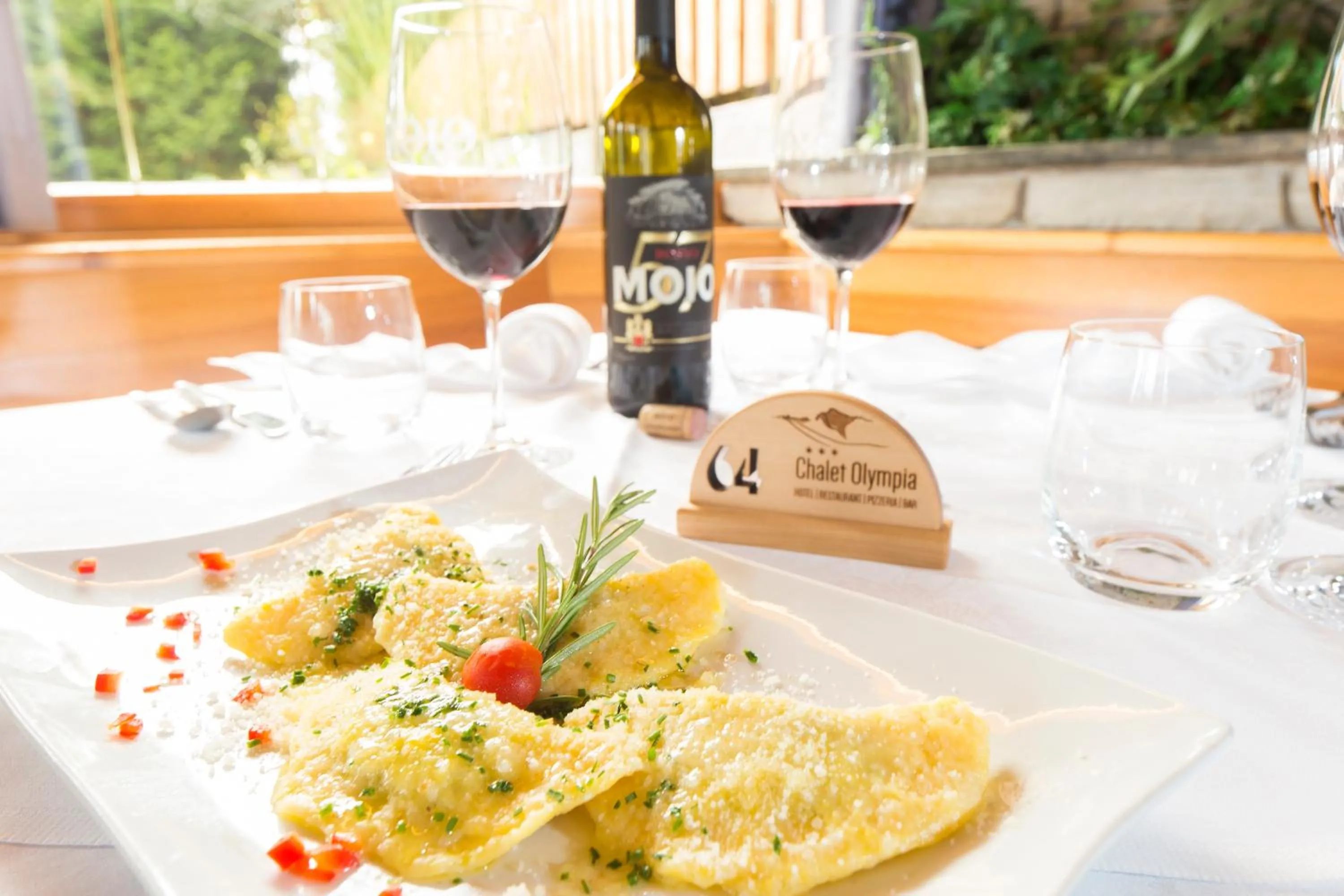 Food close-up in Hotel Chalet Olympia