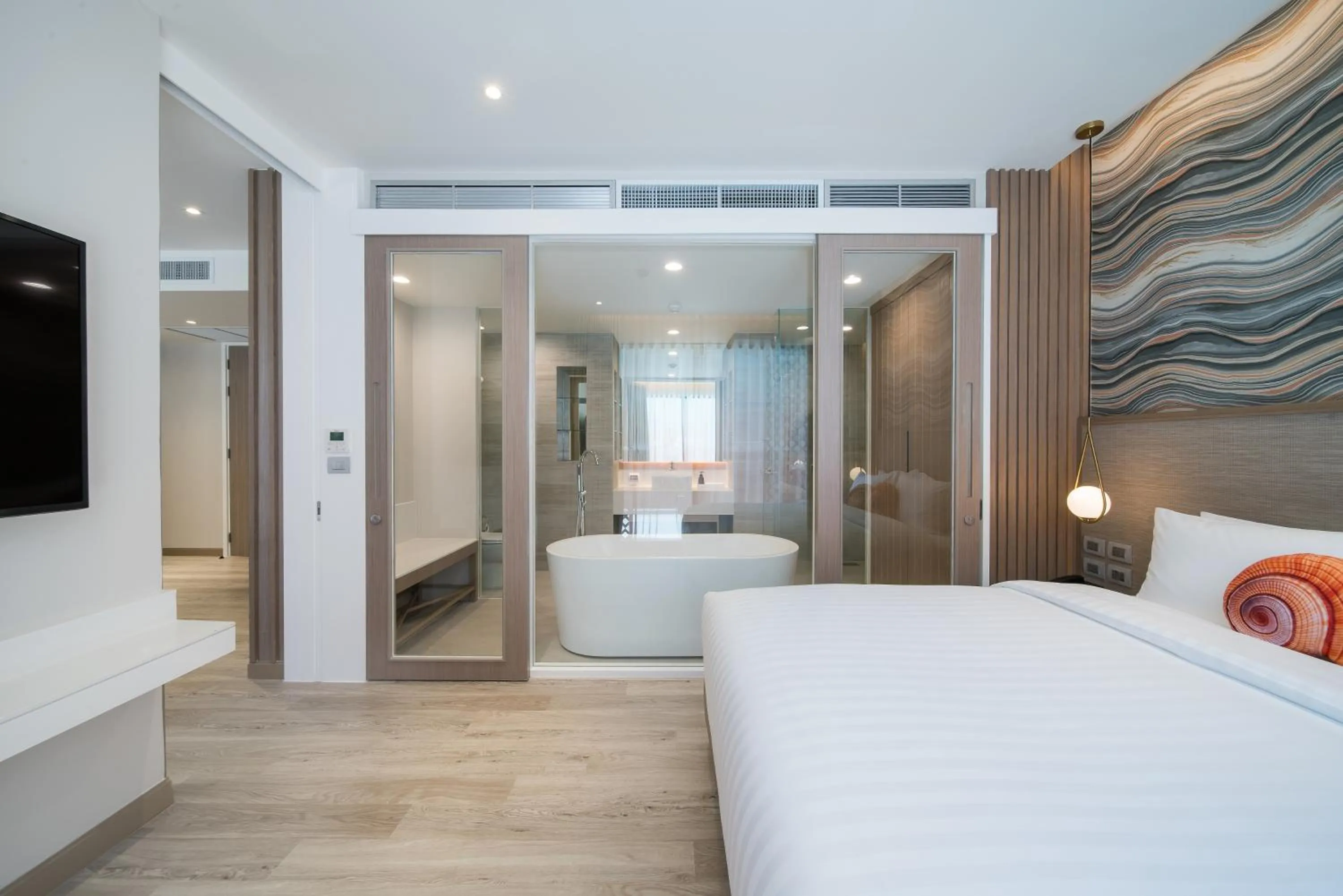 Bedroom, Bed in Maven Stylish Hotel Hua Hin