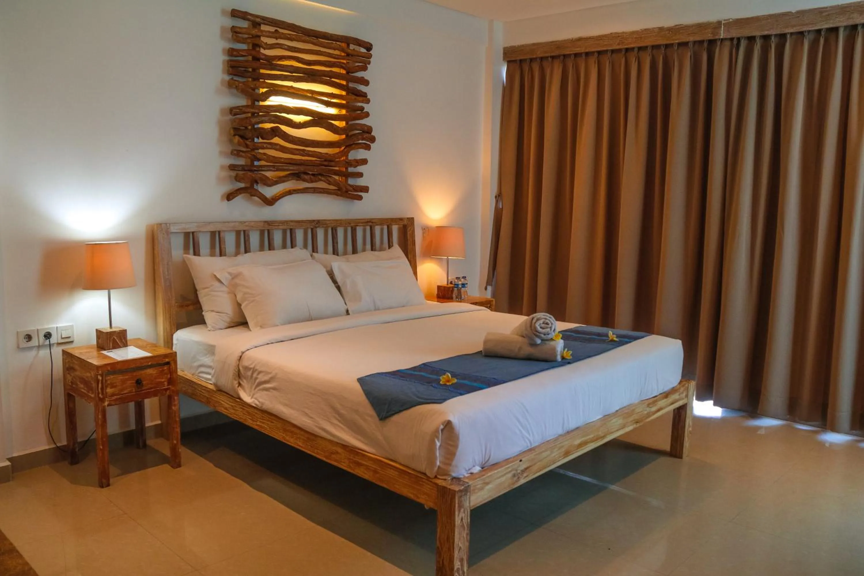 Bed in D'sawah Villa