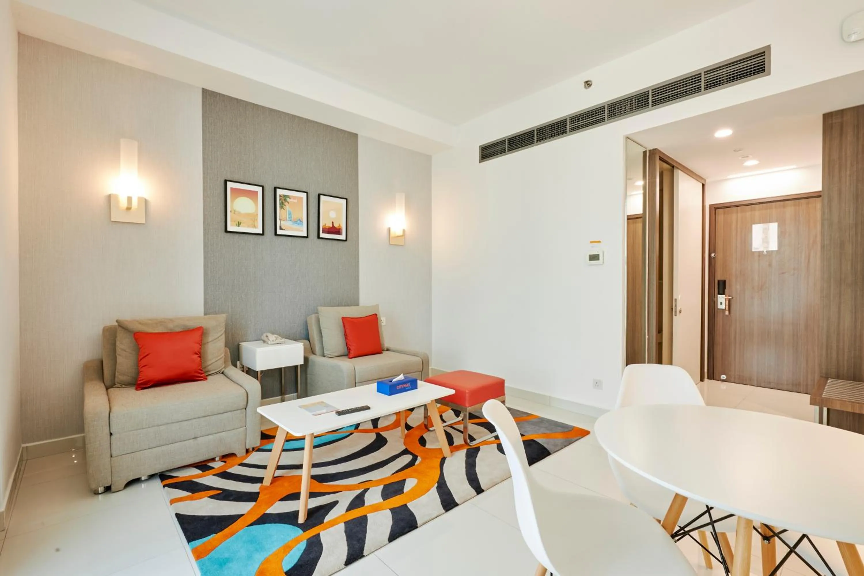 Seating area in Citymax Hotel Business Bay