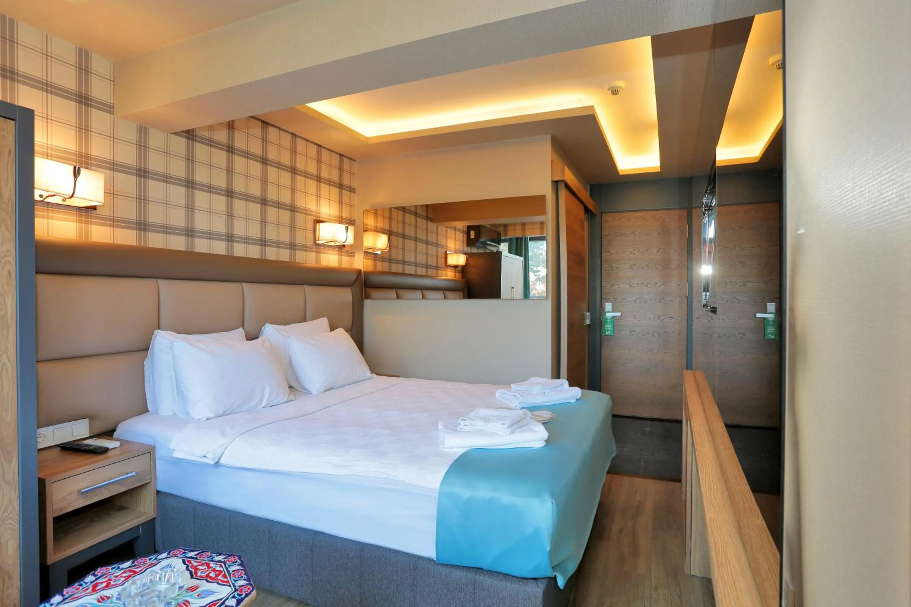 Bed in Turkuaz Hotel