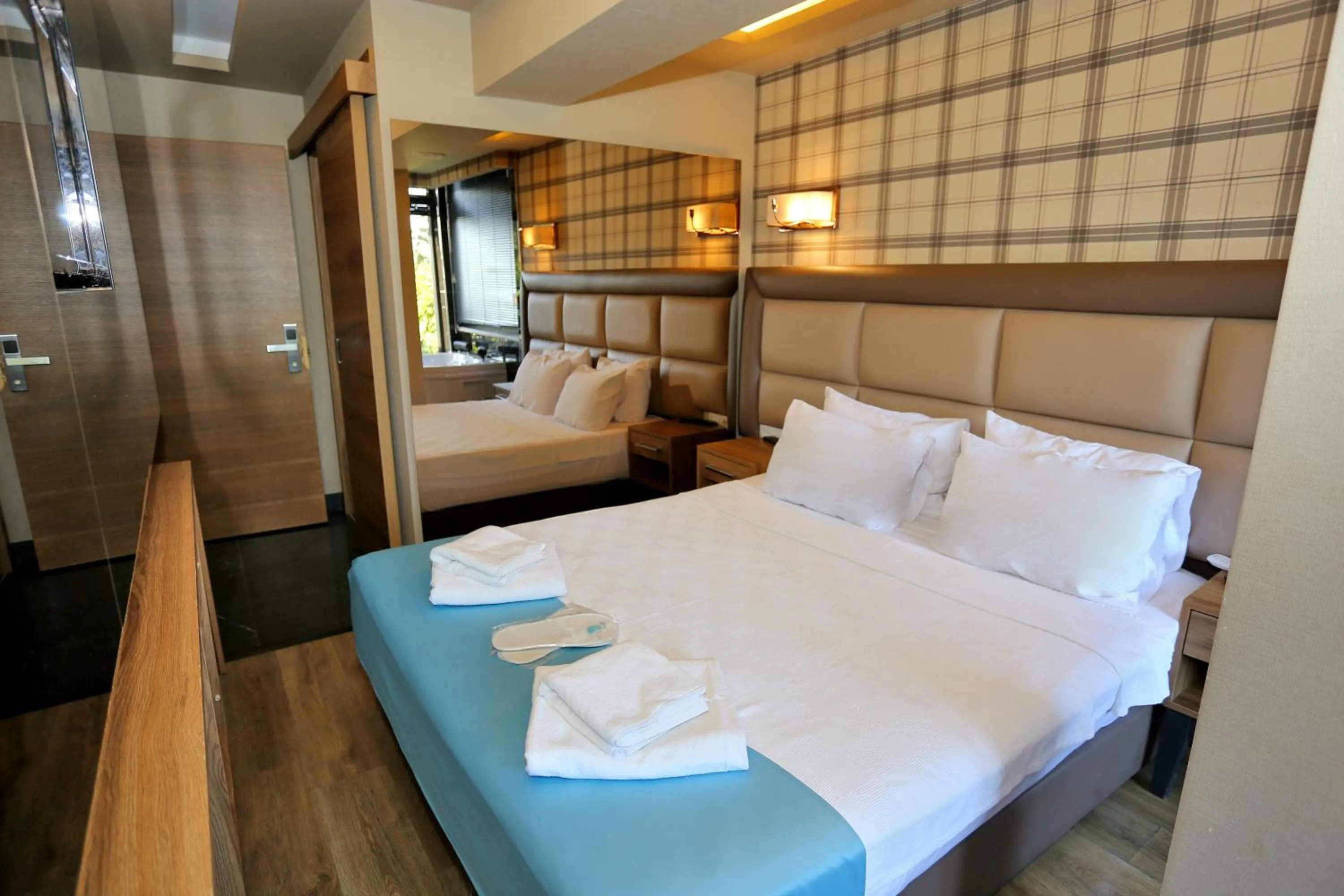 Bed in Turkuaz Hotel