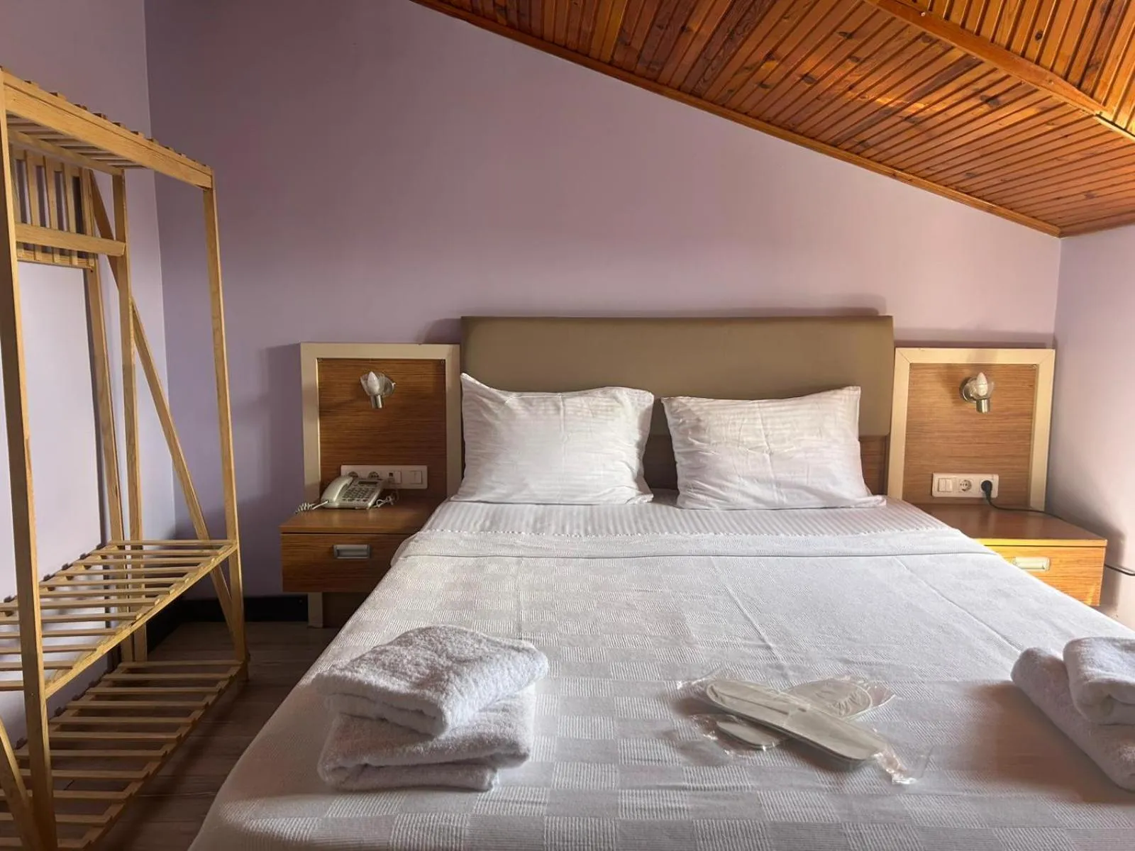 Bed in Turkuaz Hotel