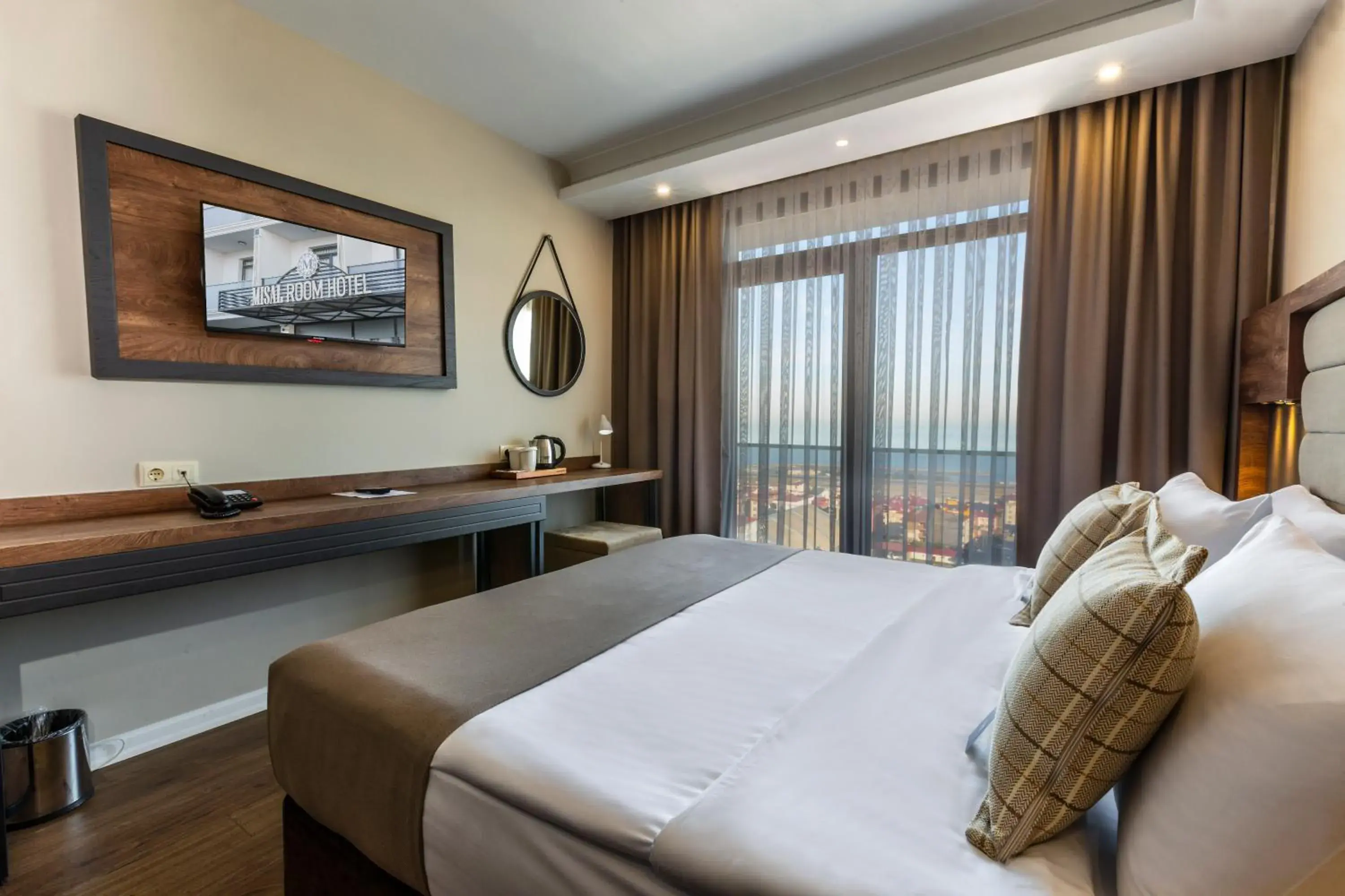 TV and multimedia, Bed in Misal Hotel Trabzon TV and multimedia, Bed in Misal Hotel Trabzon