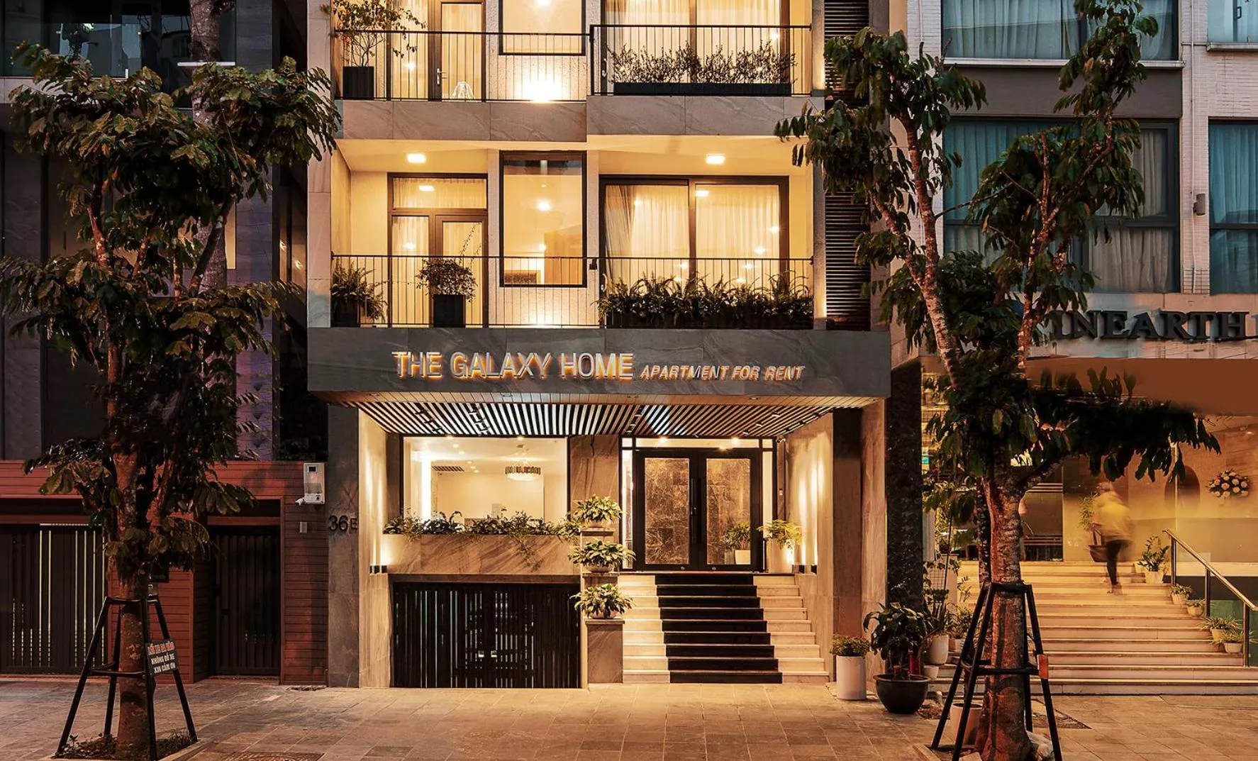 Property building in The Galaxy Home Hotel & Apartment