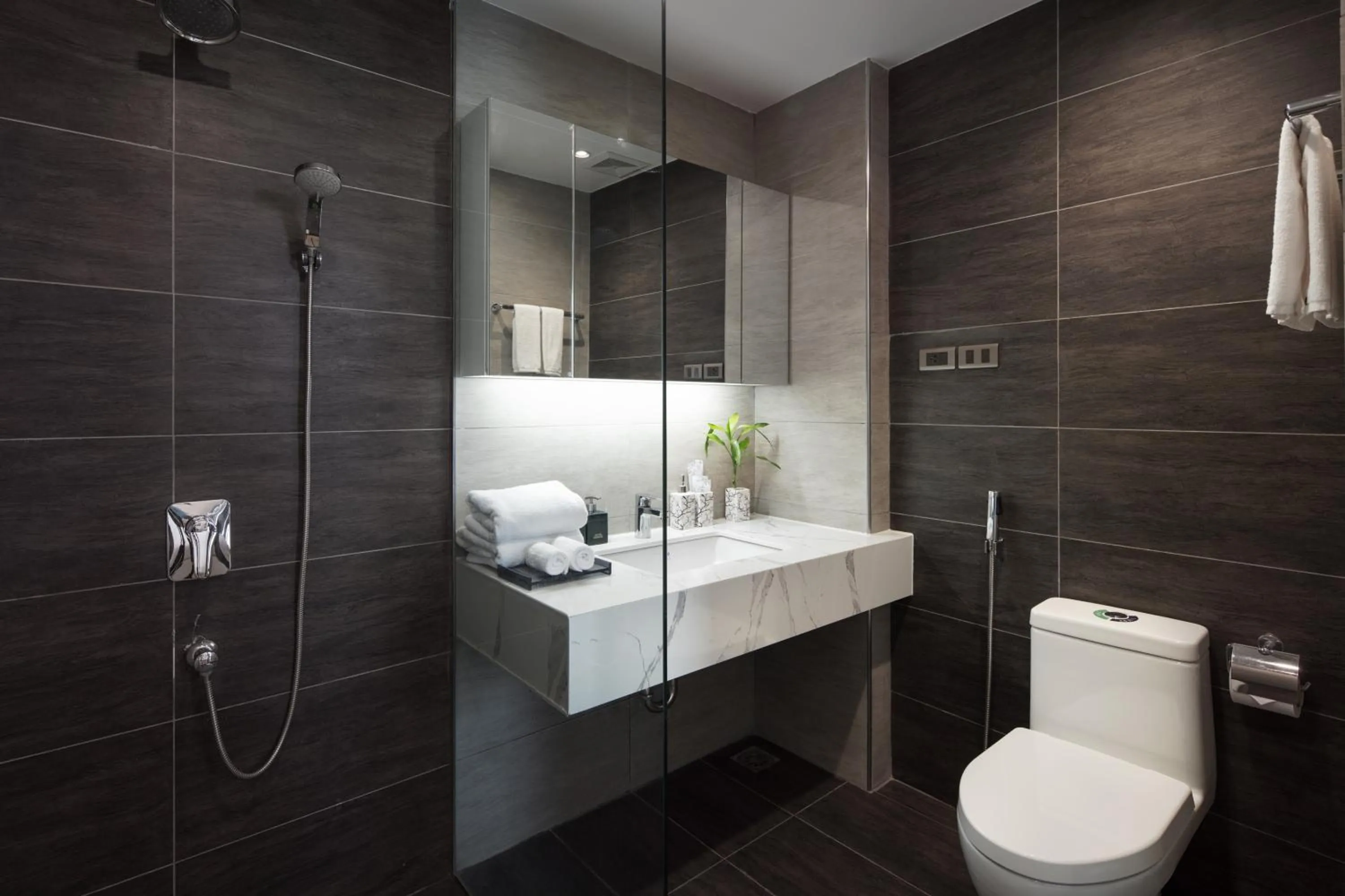 Bathroom in The Galaxy Home Hotel & Apartment