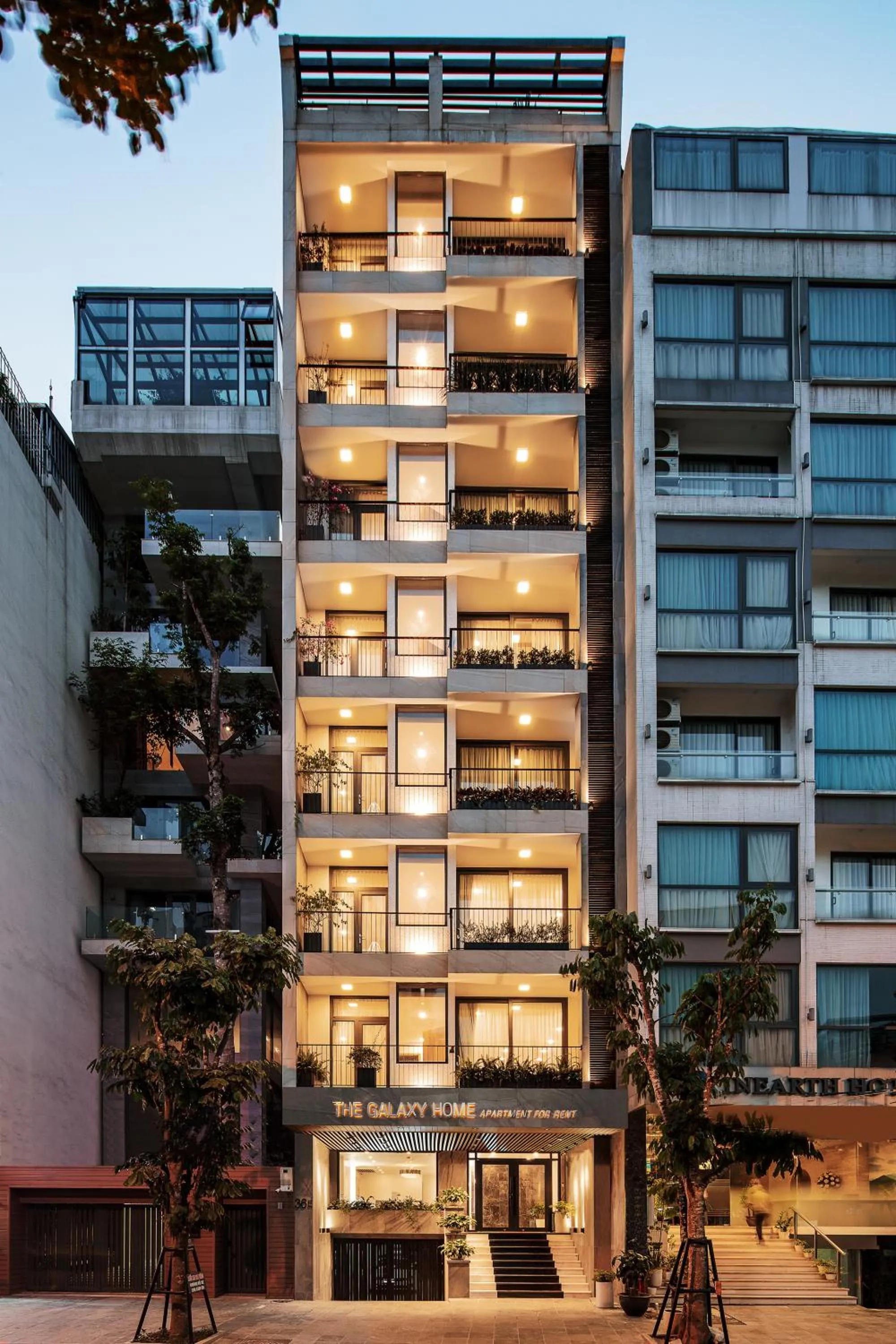 Property building in The Galaxy Home Hotel & Apartment