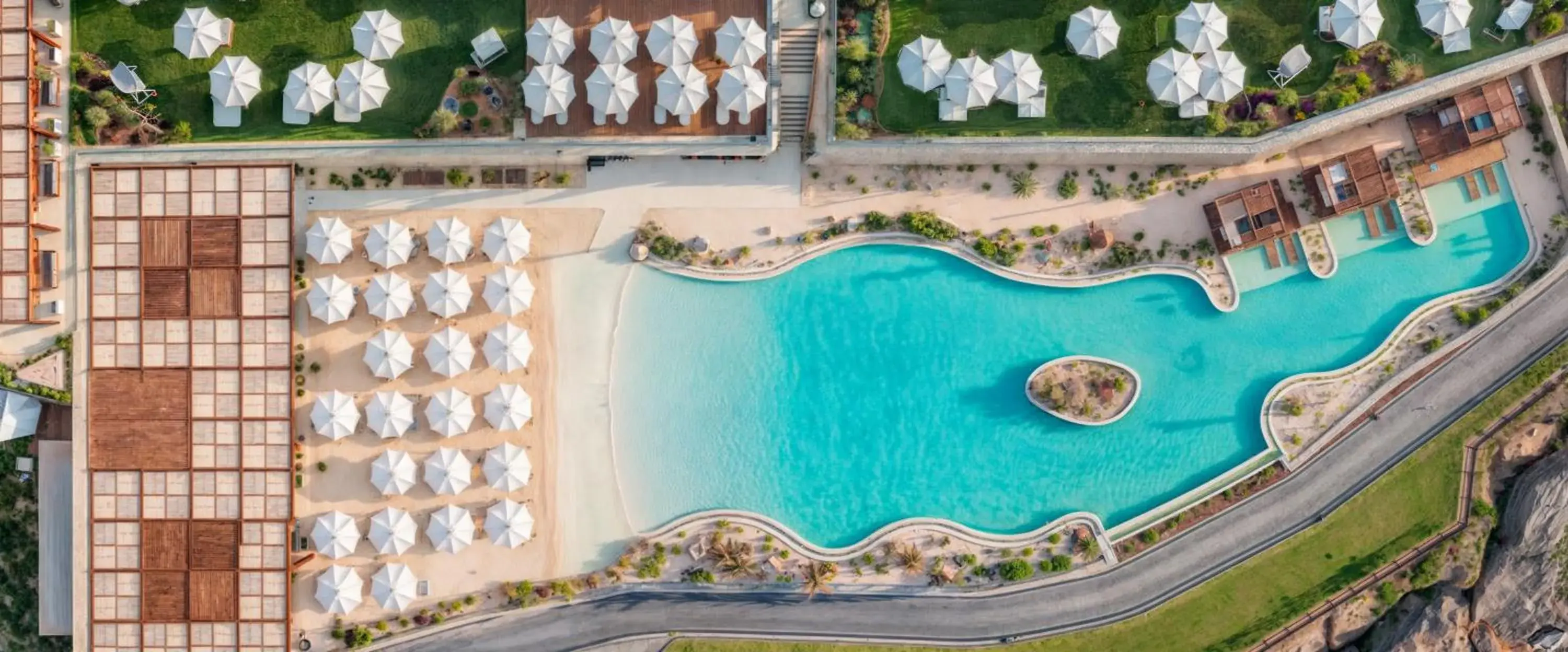 Pool view in Merit Park Hotel Casino & SPA Pool view in Merit Park Hotel Casino & SPA