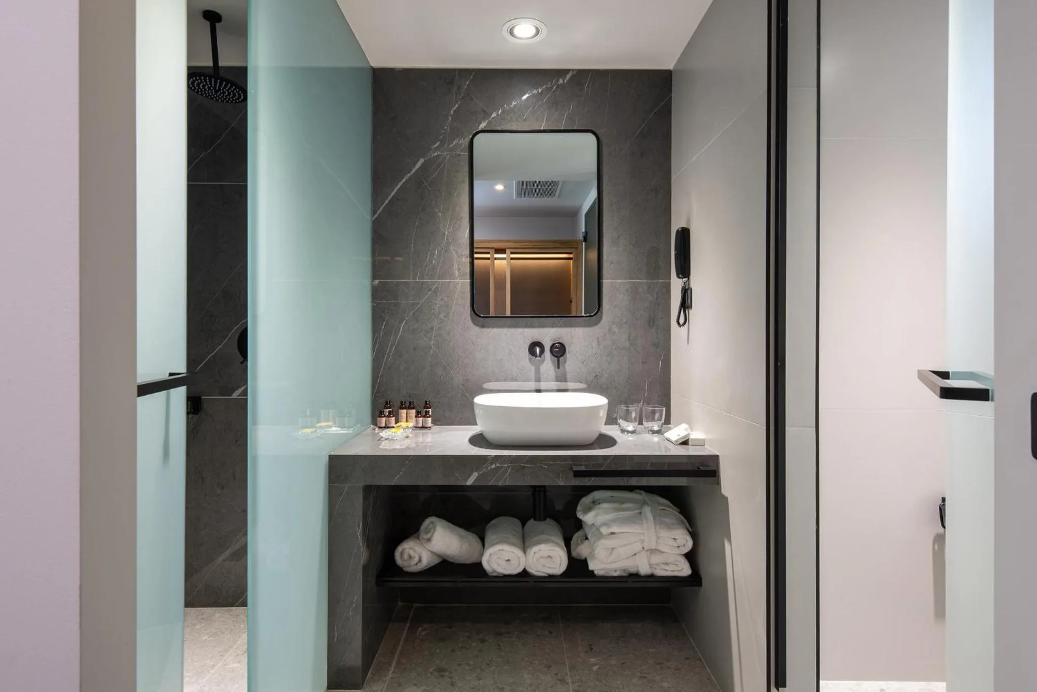 Bathroom in Portes Lithos Luxury Resort
