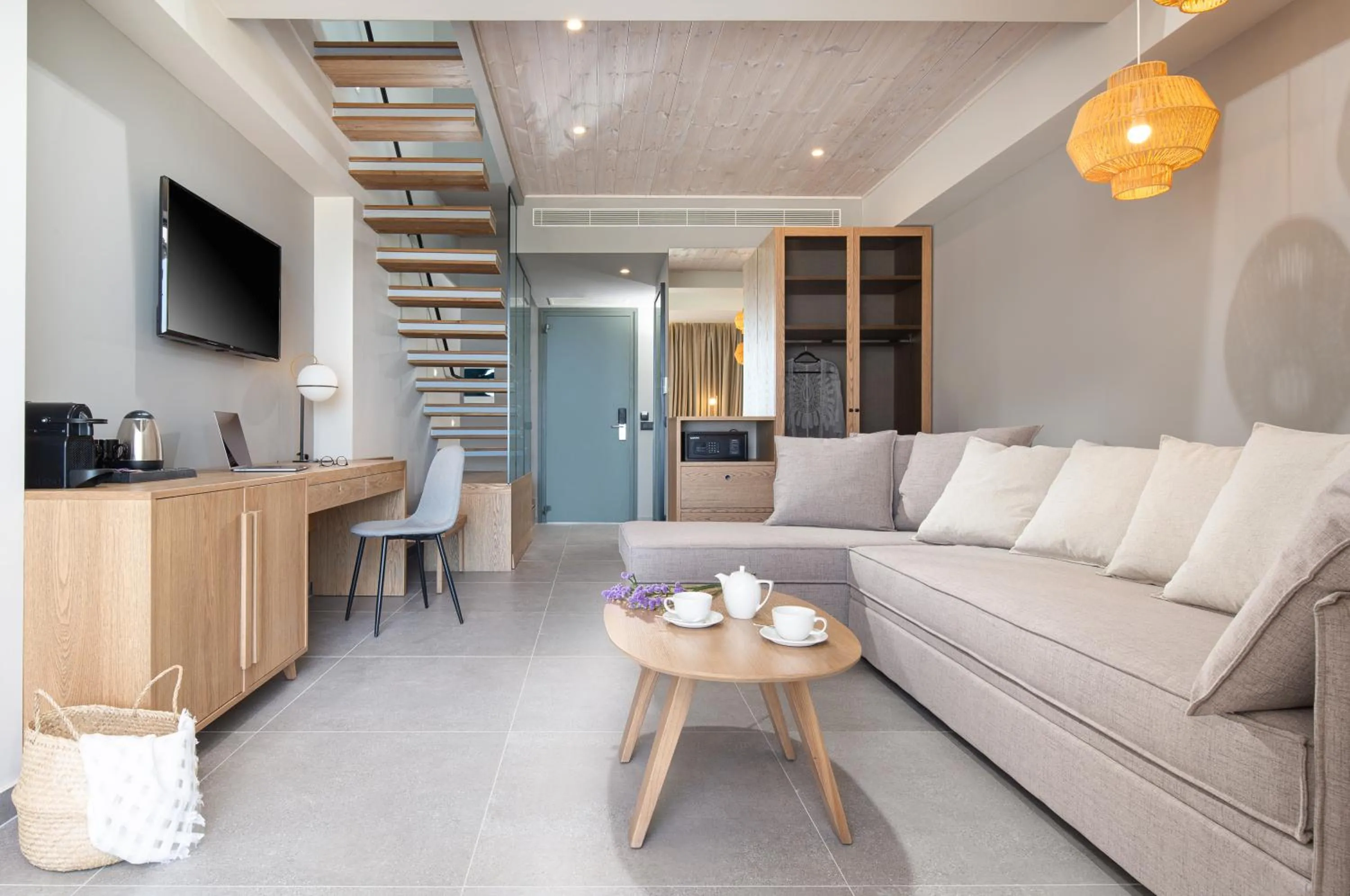 Living room in Portes Lithos Luxury Resort