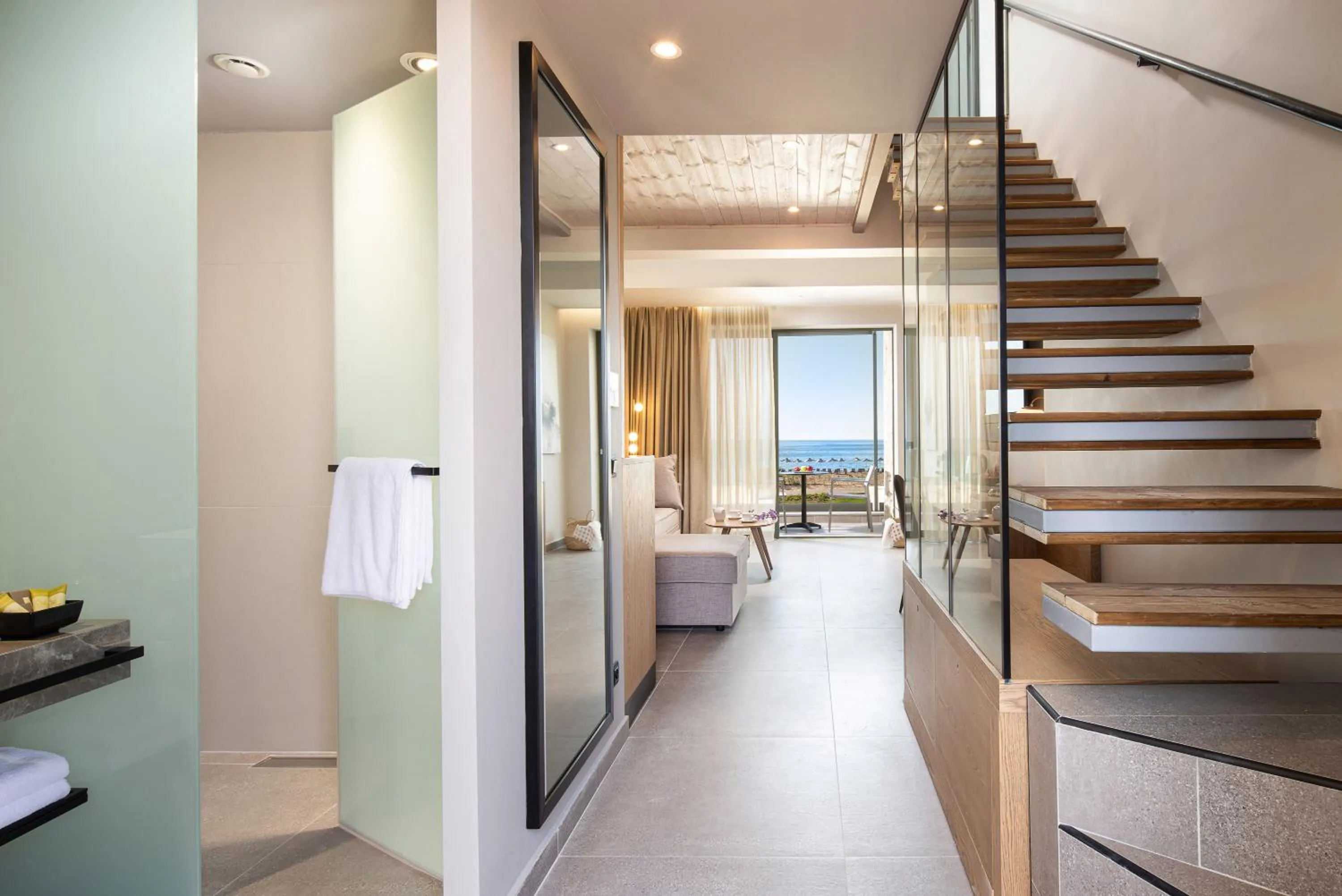 Bed in Portes Lithos Luxury Resort
