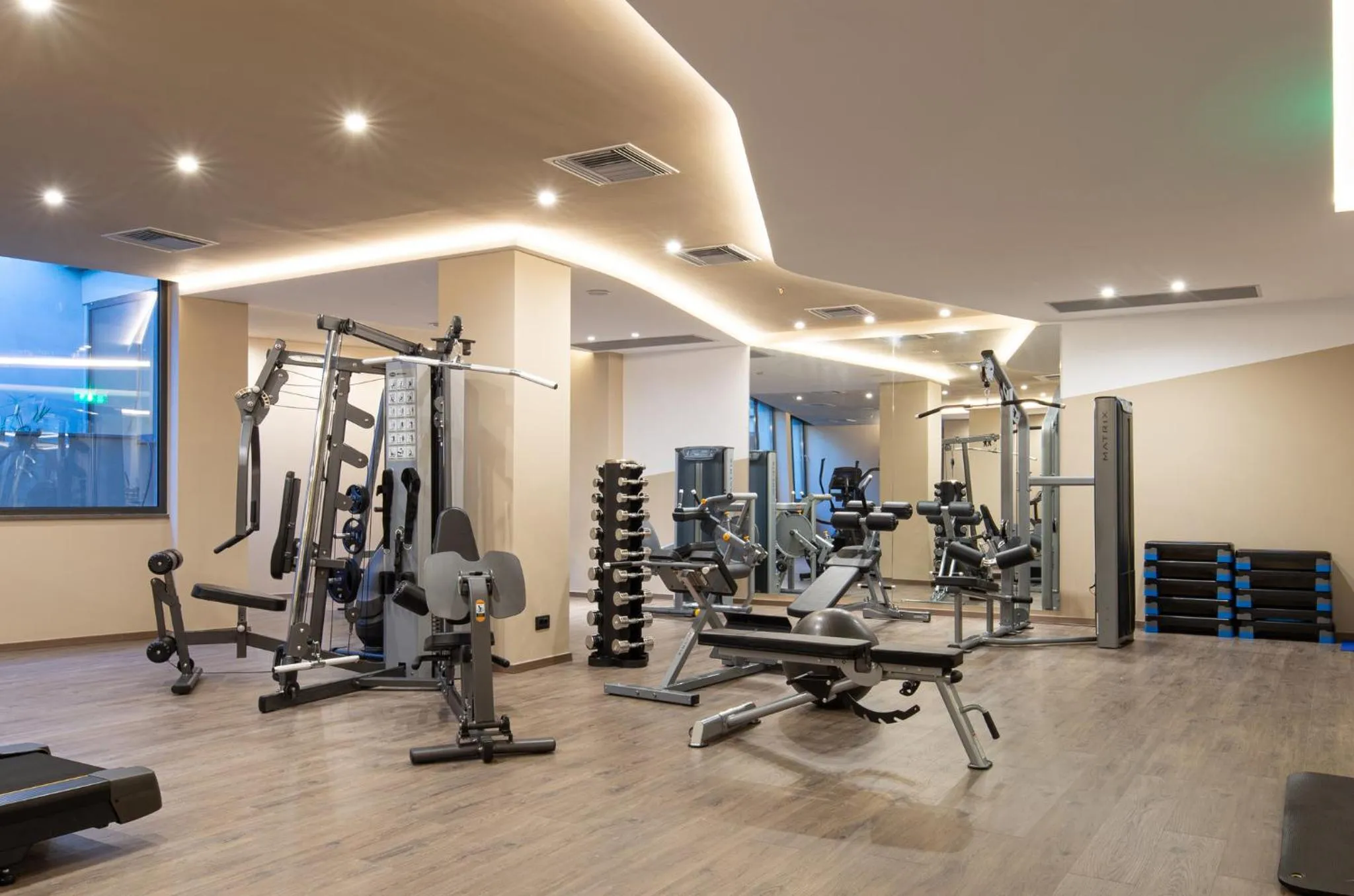 Fitness centre/facilities in Portes Lithos Luxury Resort