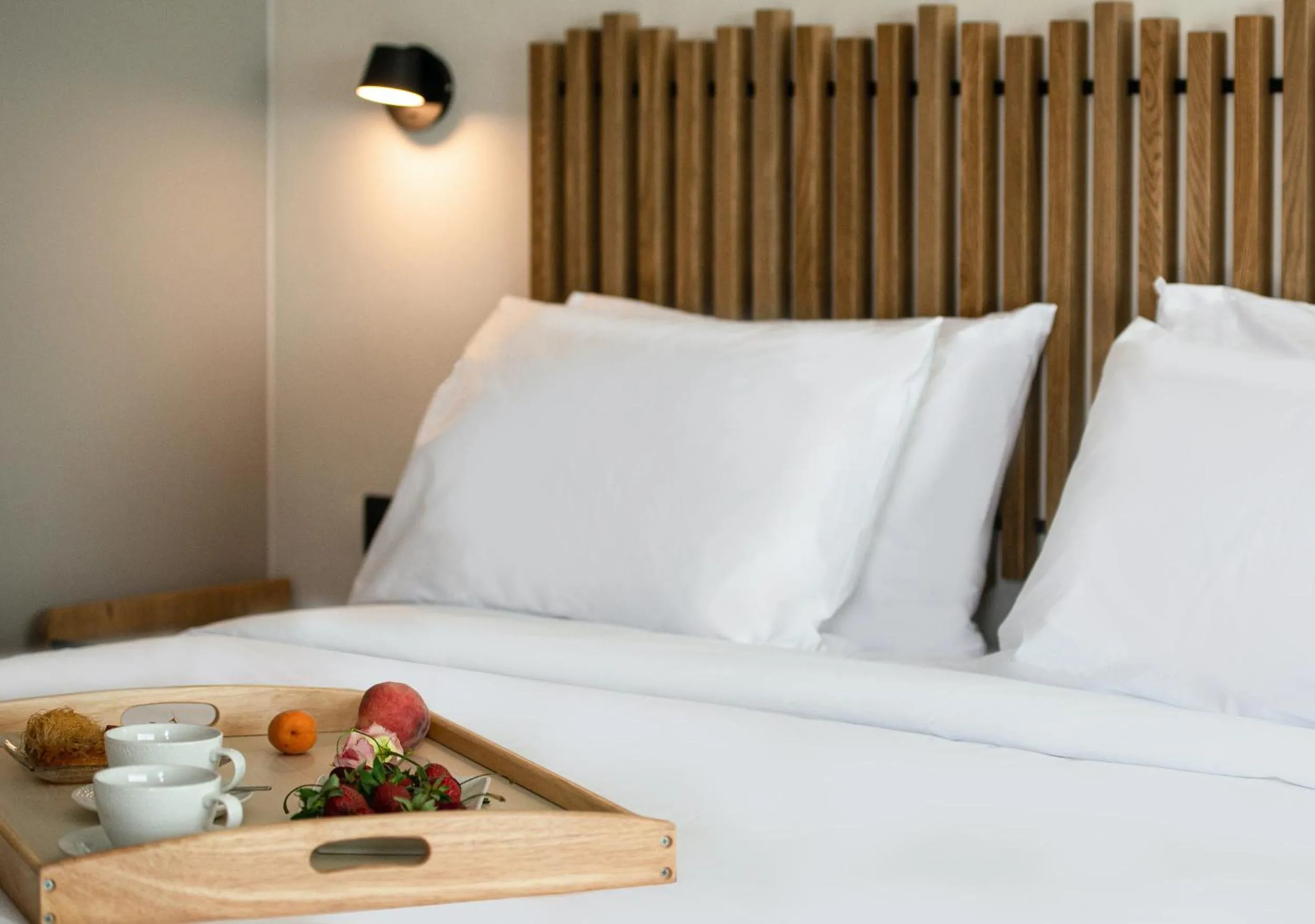 Bed in Portes Lithos Luxury Resort