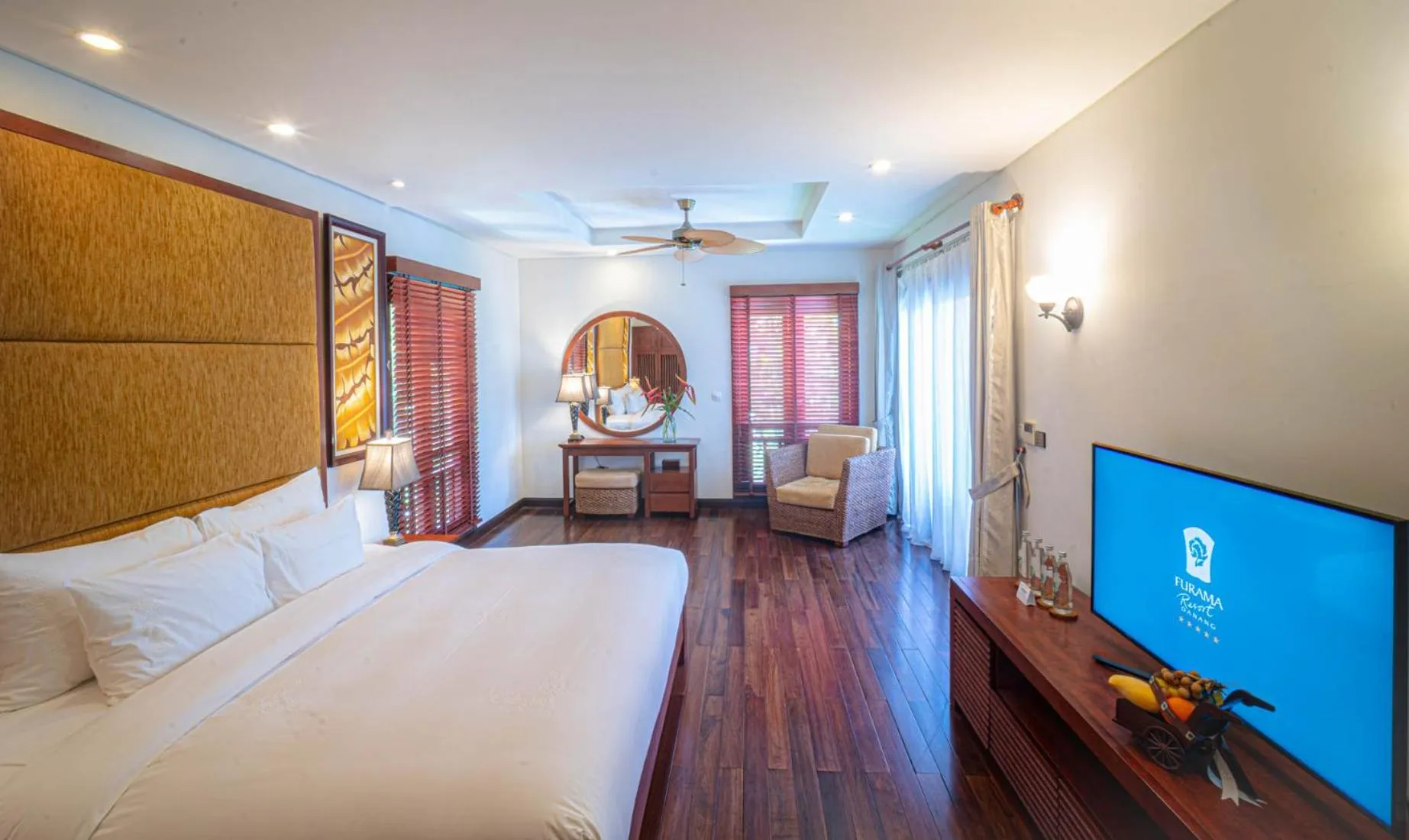 Bedroom, Bed in Furama Villas Danang