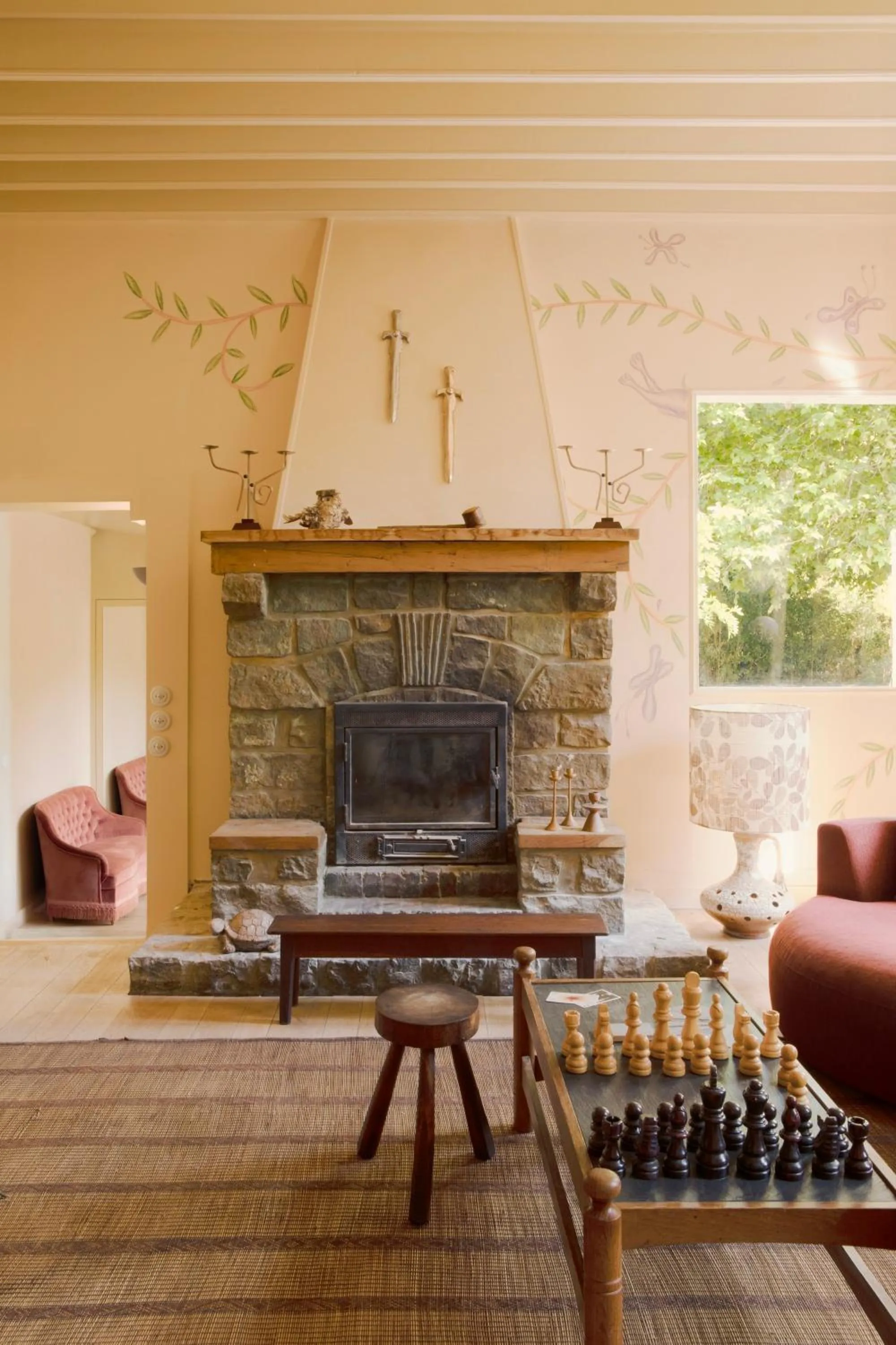 Living room in La Folie Barbizon