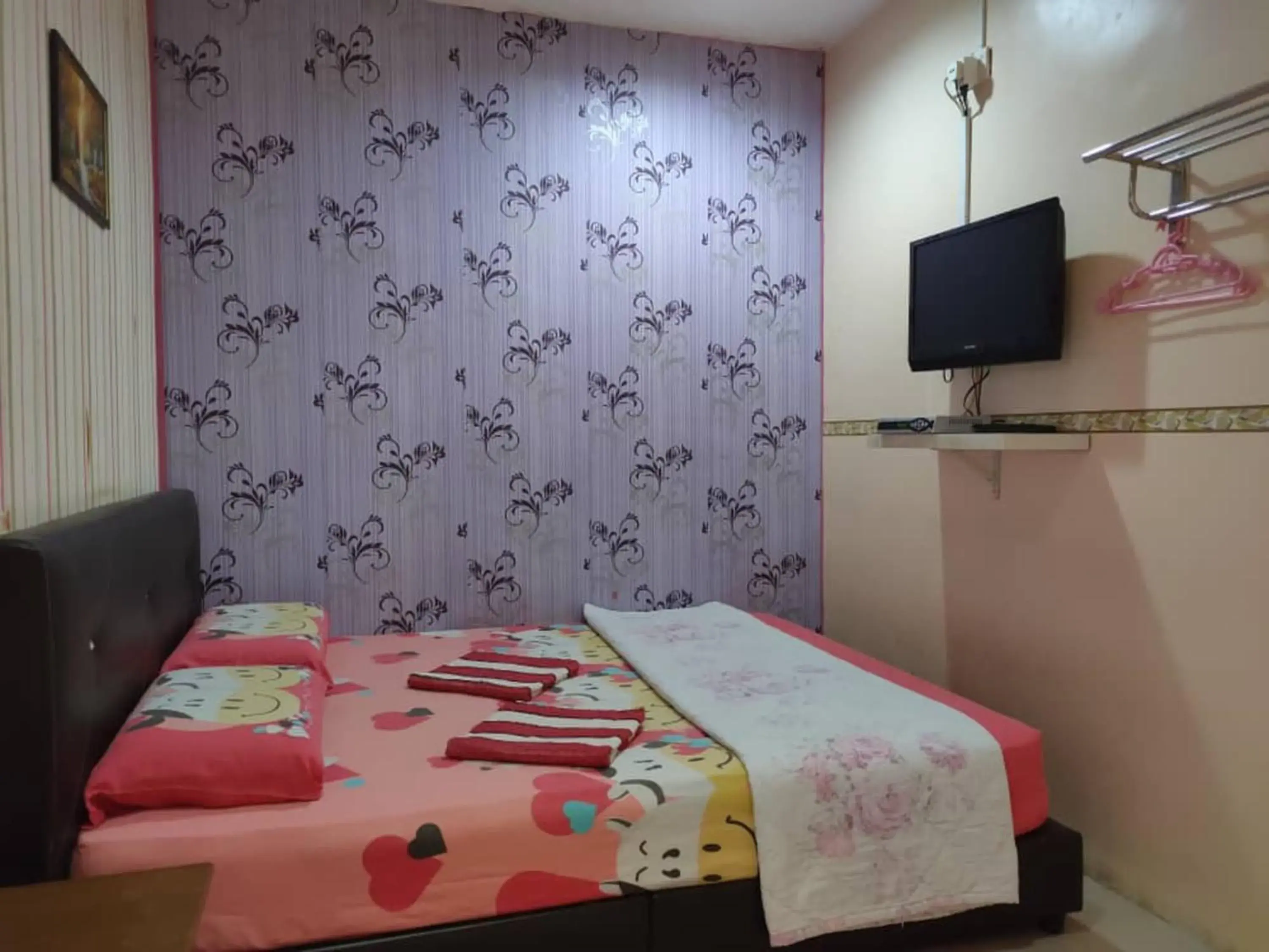 Bed in Hotel Sri Bahau Bed in Hotel Sri Bahau