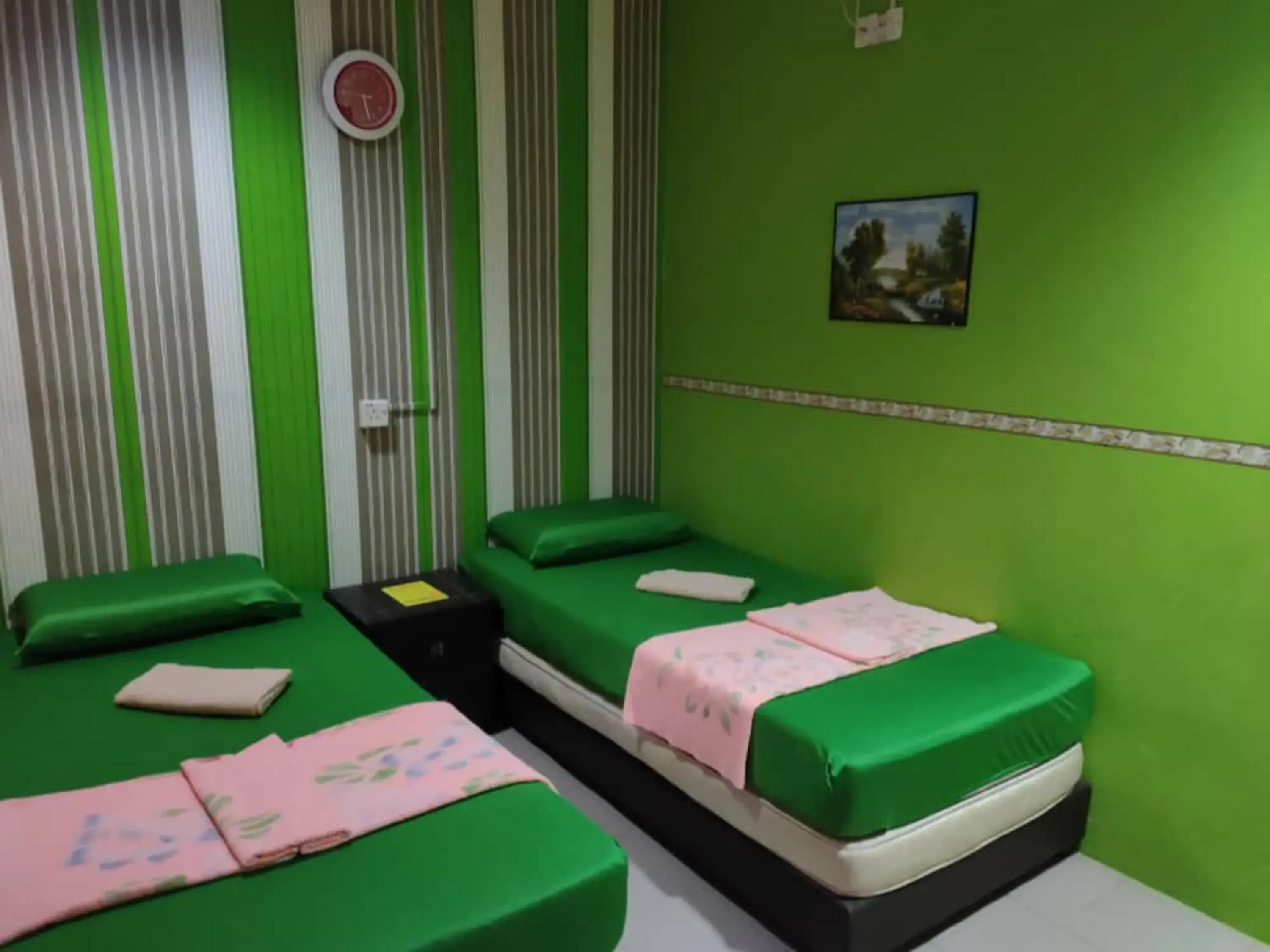 Bed in Hotel Sri Bahau Bed in Hotel Sri Bahau