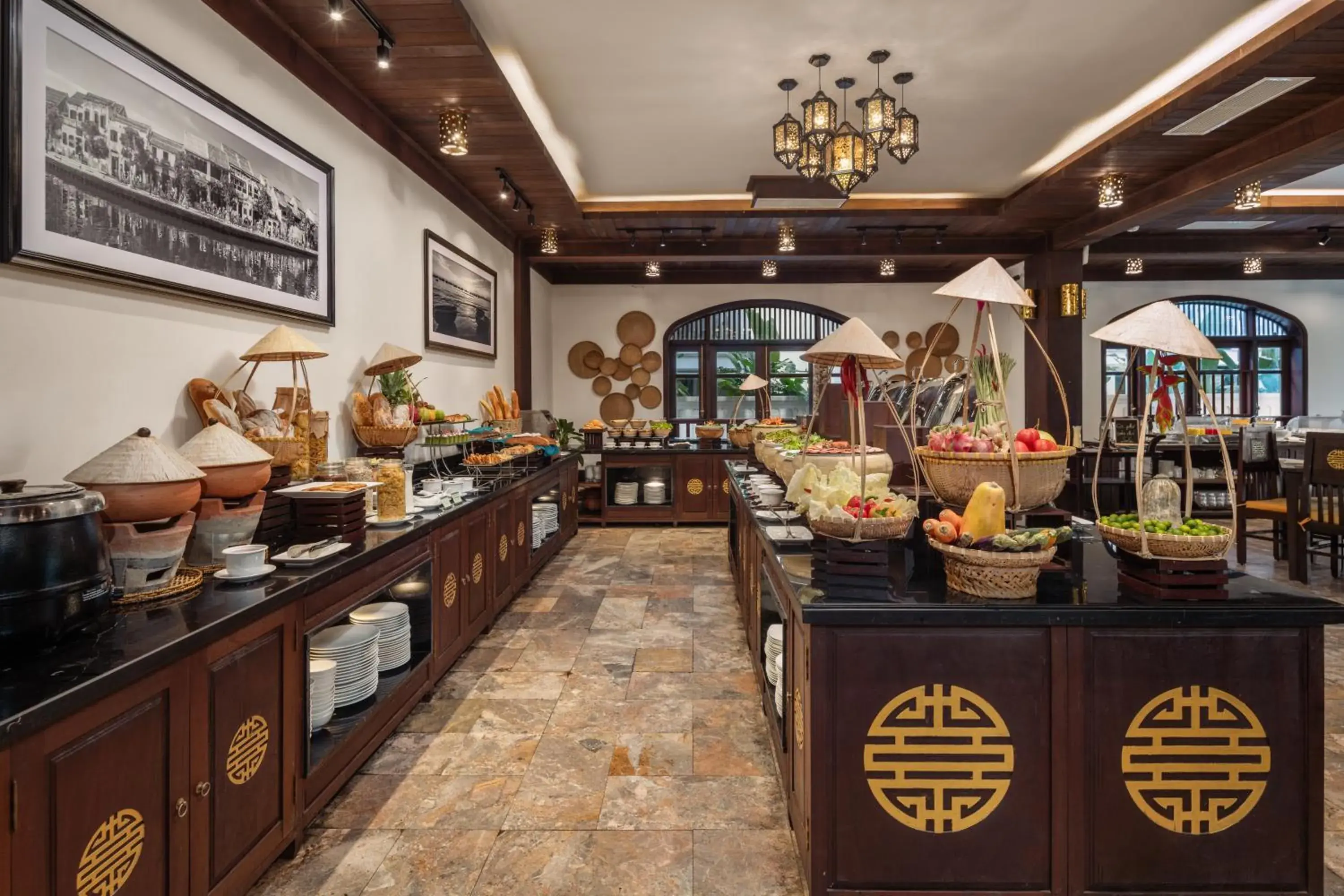 Buffet breakfast in Legacy Hoi An Resort Buffet breakfast in Legacy Hoi An Resort