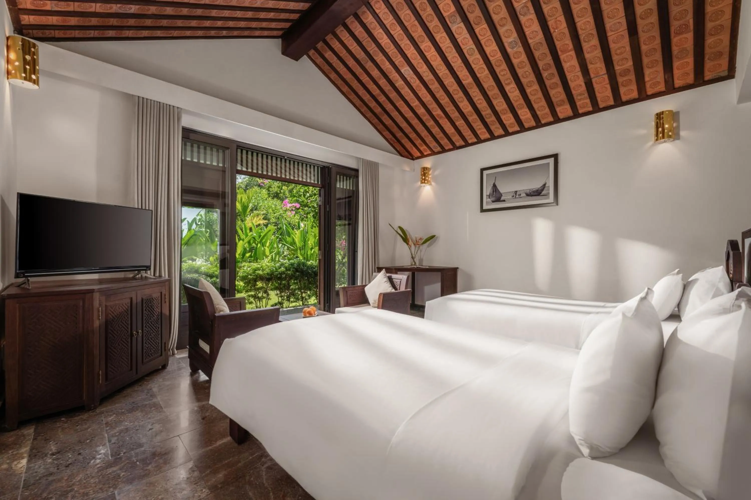 Bed in Legacy Hoi An Resort