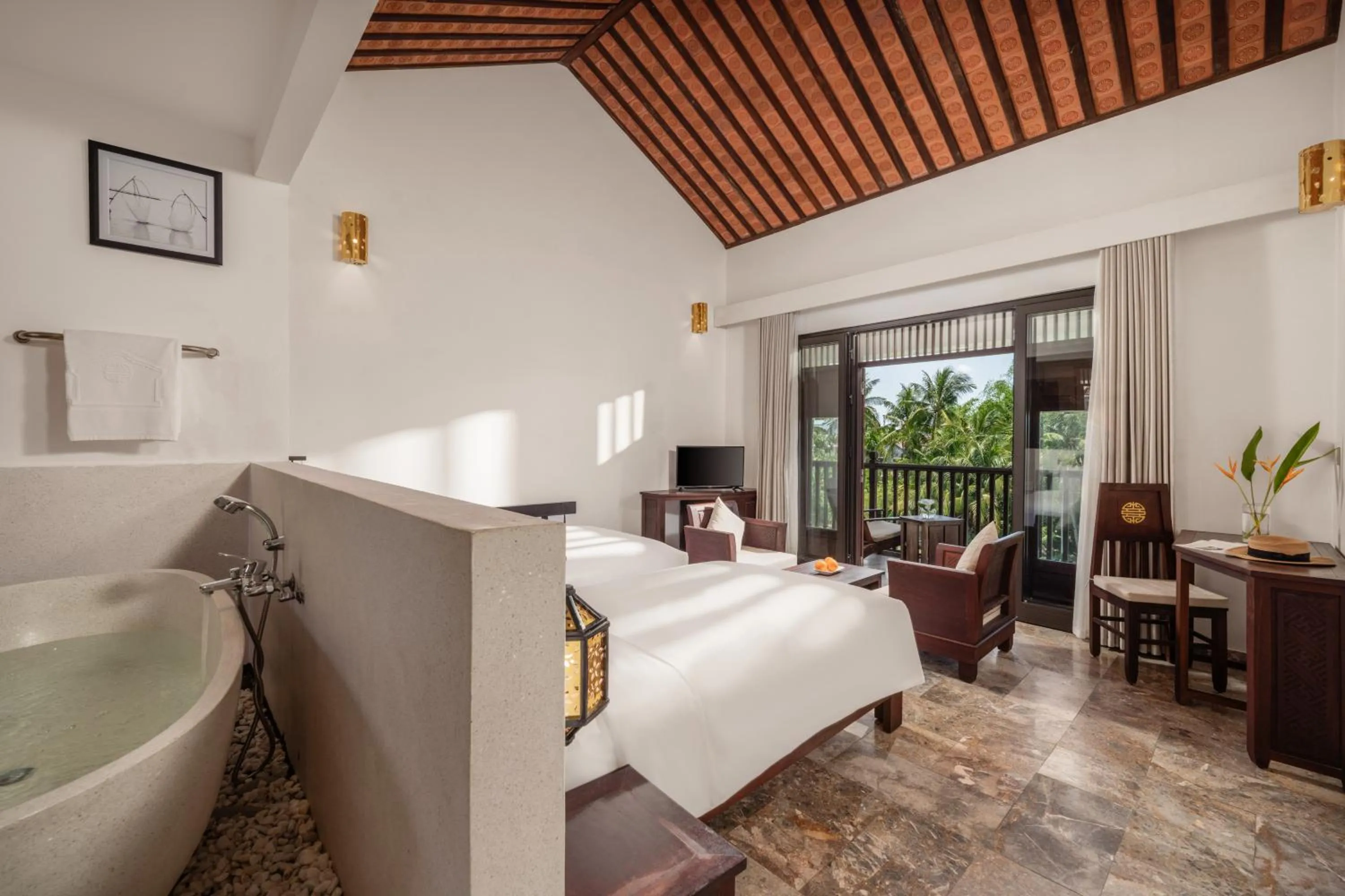 Bed in Legacy Hoi An Resort