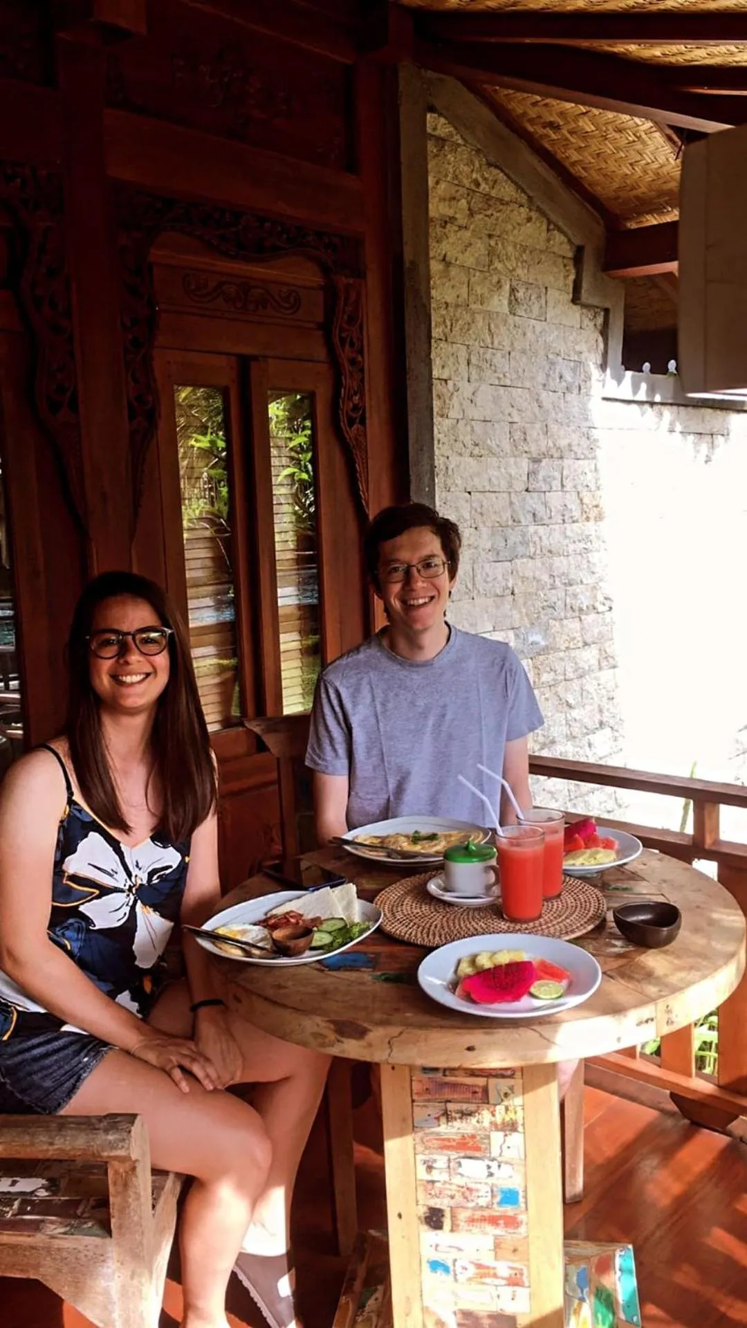 People in Galang hari villa