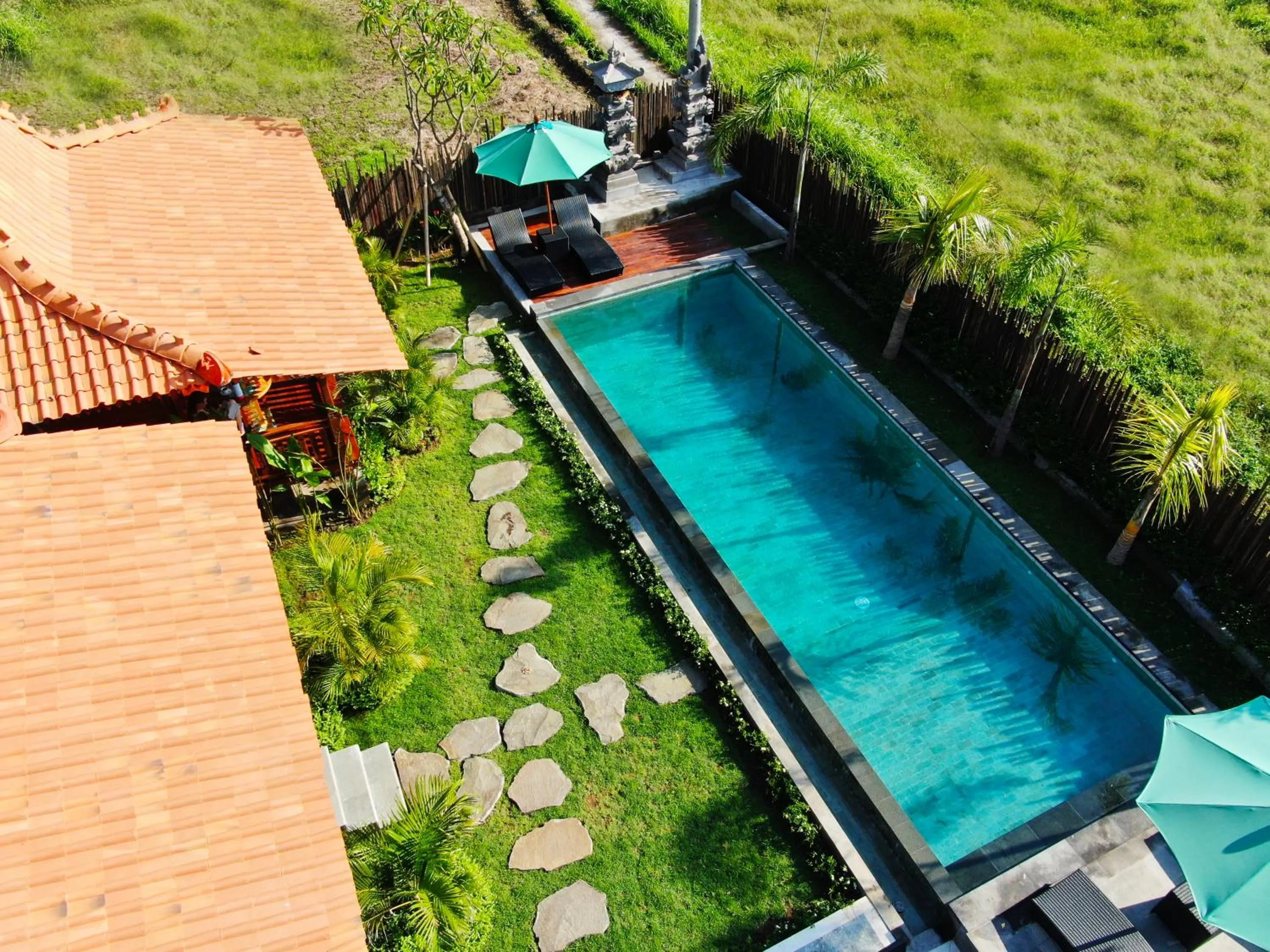 Bird's eye view in Galang hari villa