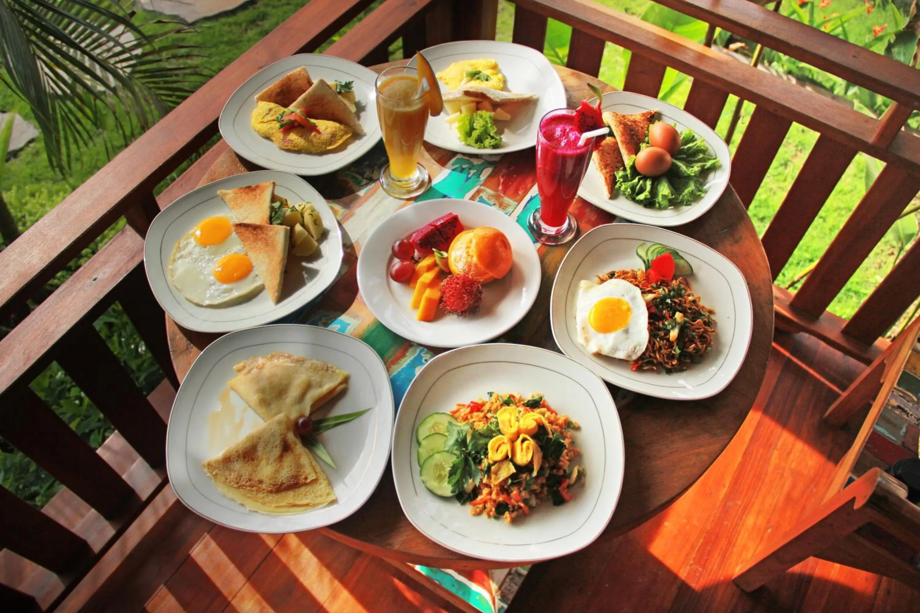 Food and drinks in Galang hari villa