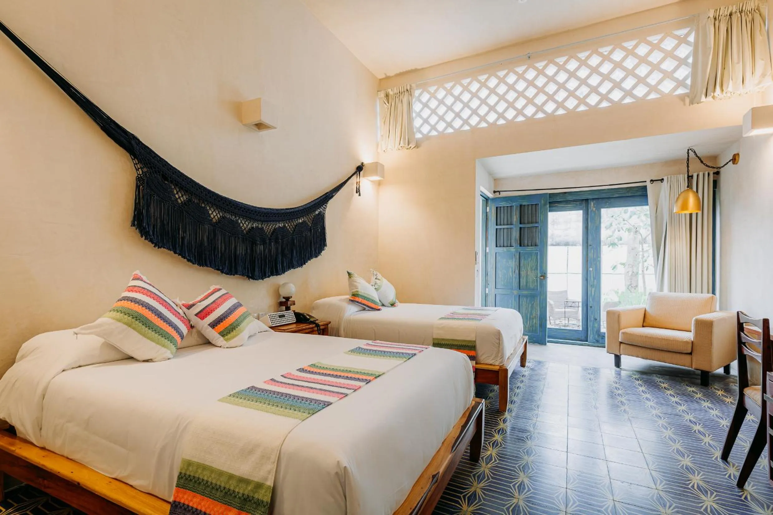 Photo of the whole room, Bed in Waye Valladolid Centro - Sustainable, Authentic Experiences & Pet Friendly Boutique Hotel